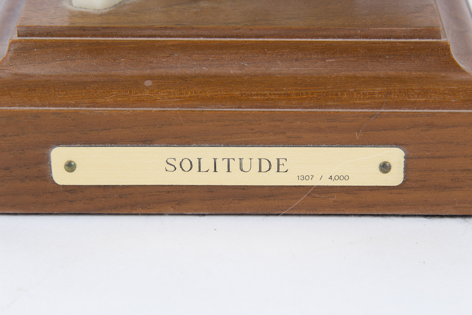 Stephen Herrero Limited Edition Cast Resin Wolf Sculpture "Solitude"