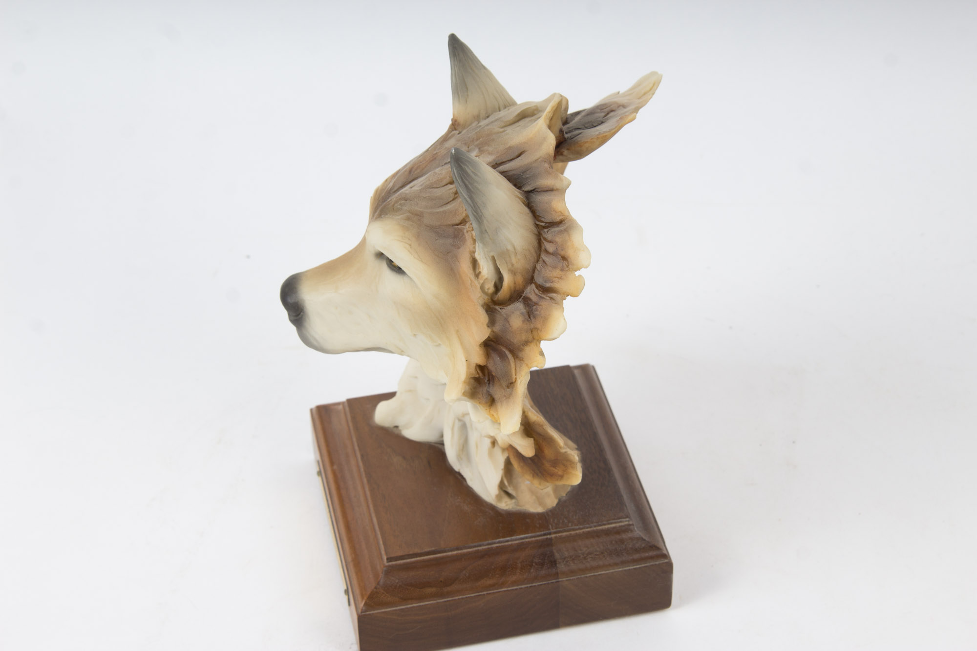 Stephen Herrero Limited Edition Cast Resin Wolf Sculpture "Solitude"