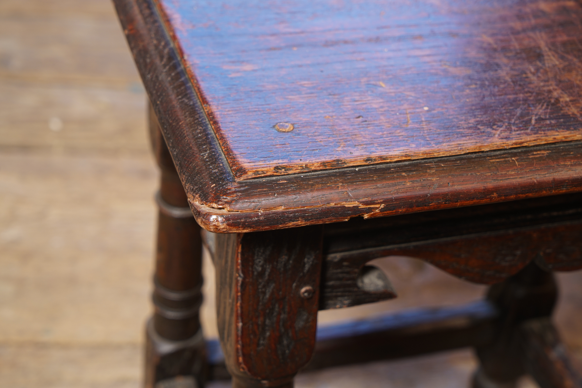 Fine Replica 17th Century Style French Oak Tavern Table