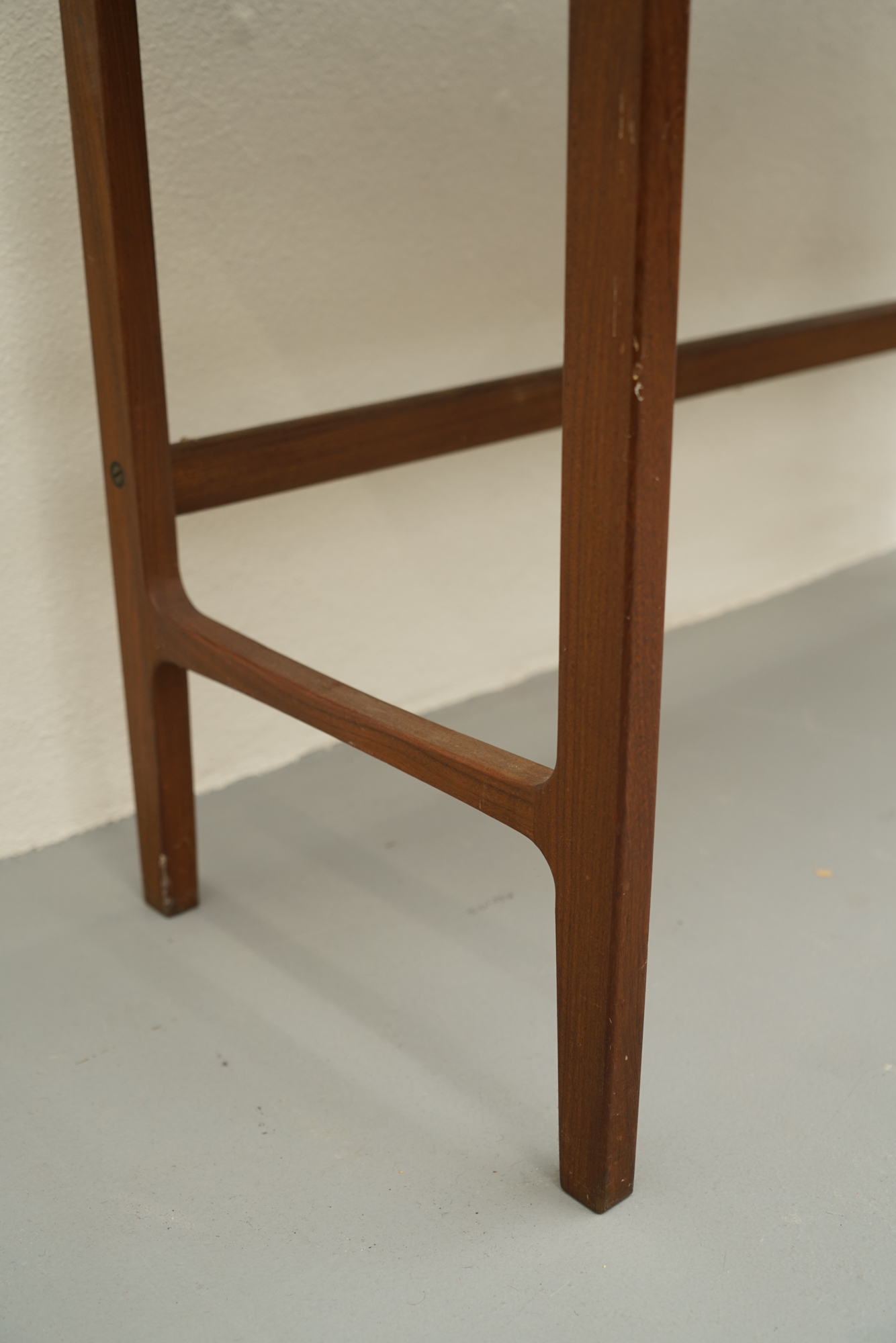 Danish Modern Teak Spinet Vanity