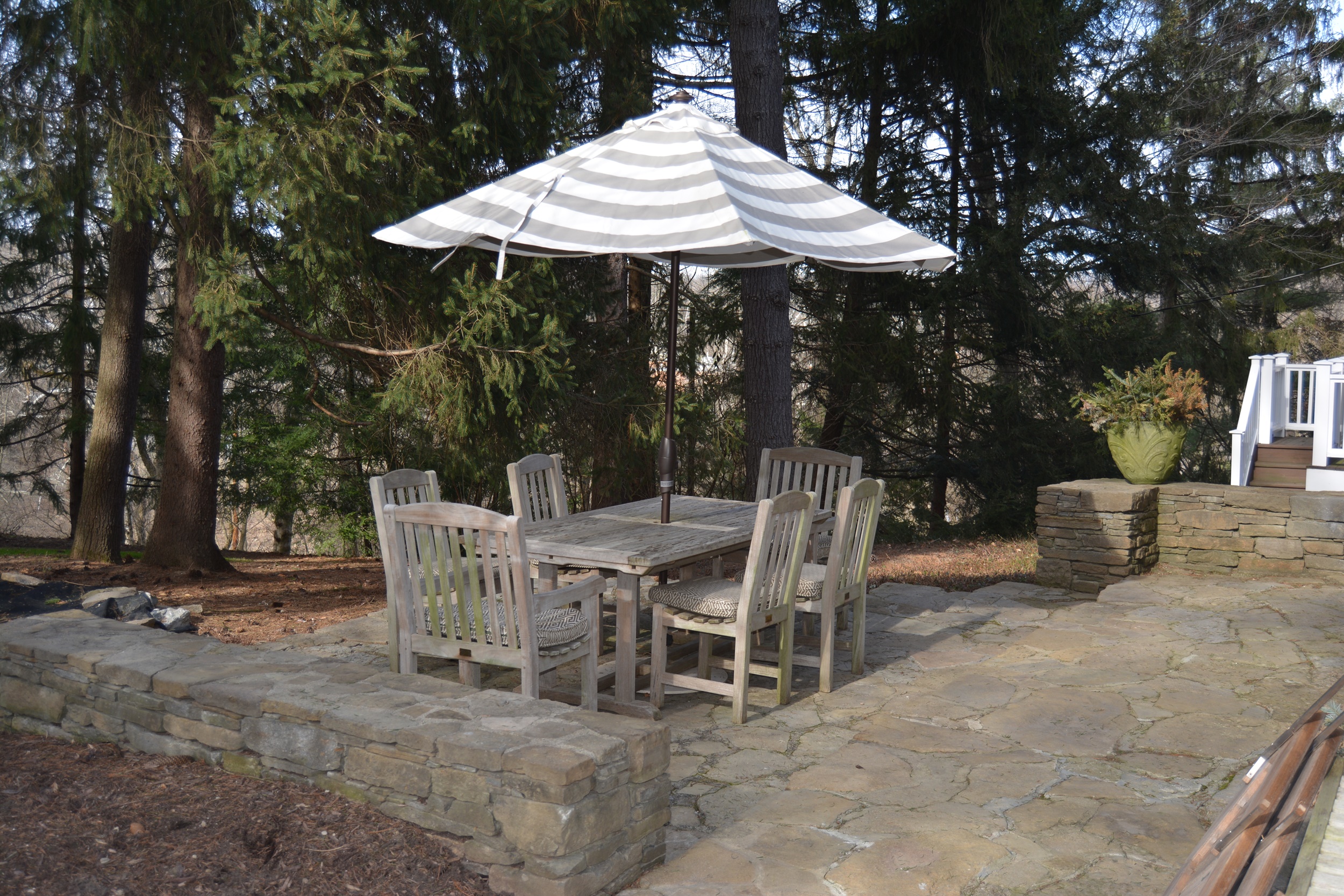 Smith & Hawken Teak Dining Table and Chairs