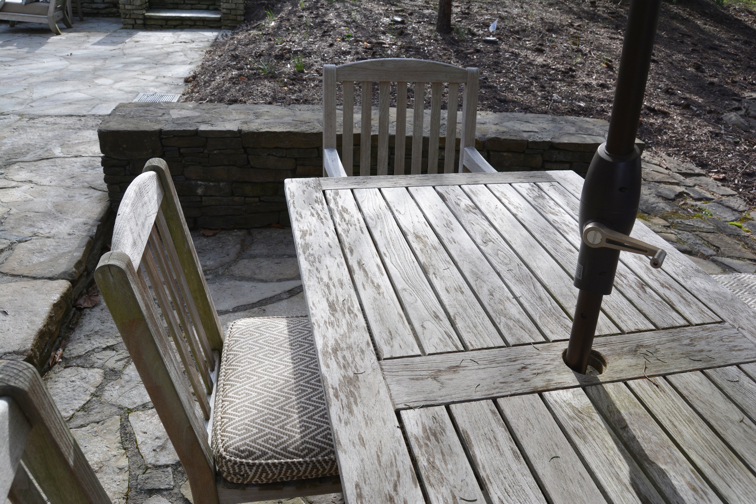 Smith & Hawken Teak Dining Table and Chairs