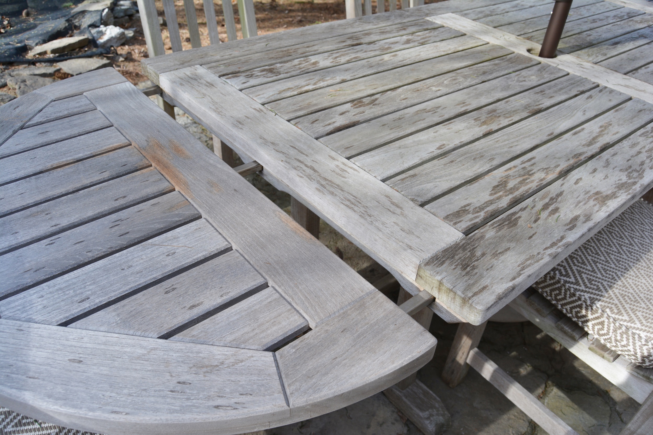 Smith & Hawken Teak Dining Table and Chairs