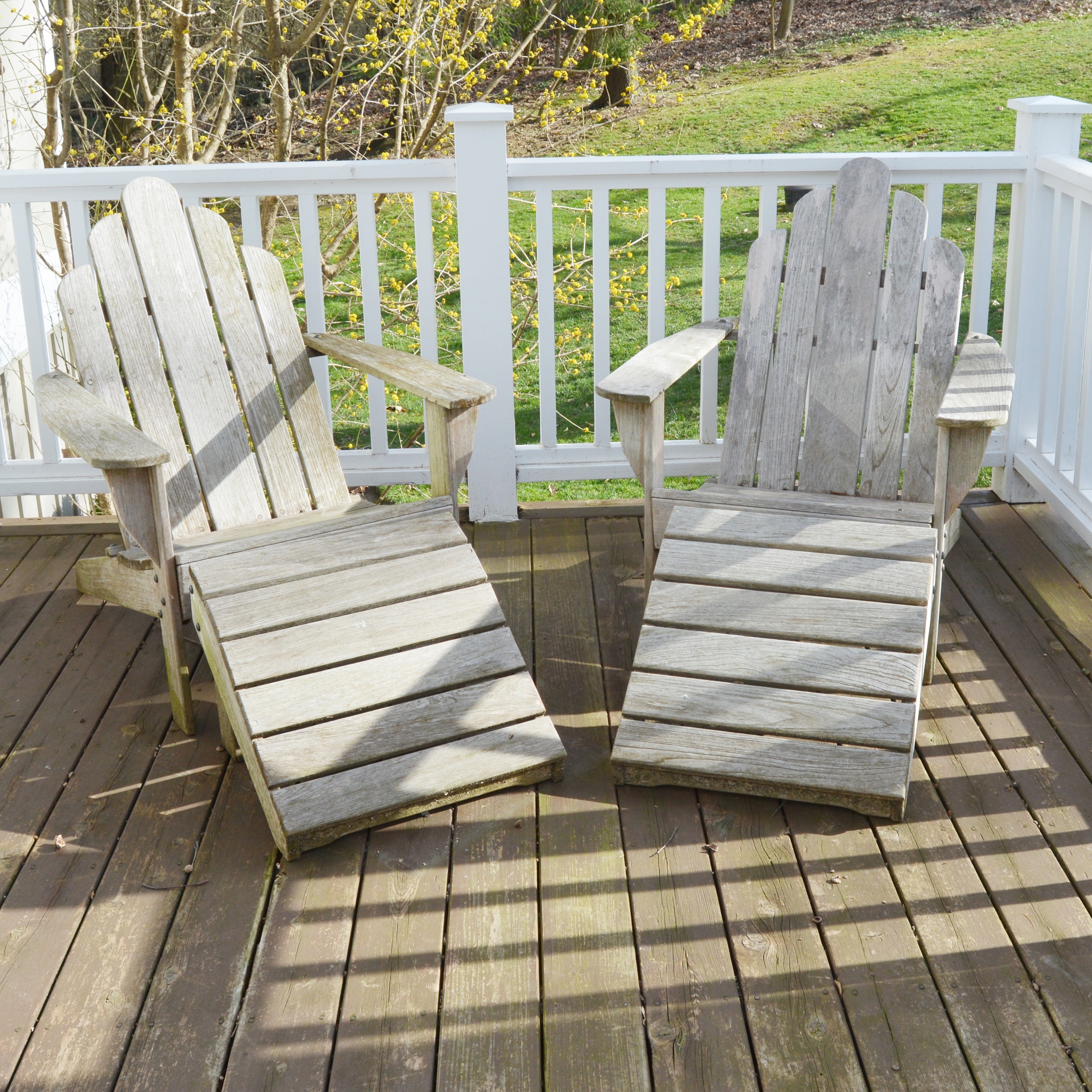Smith & Hawken Teak Adirondack Chairs