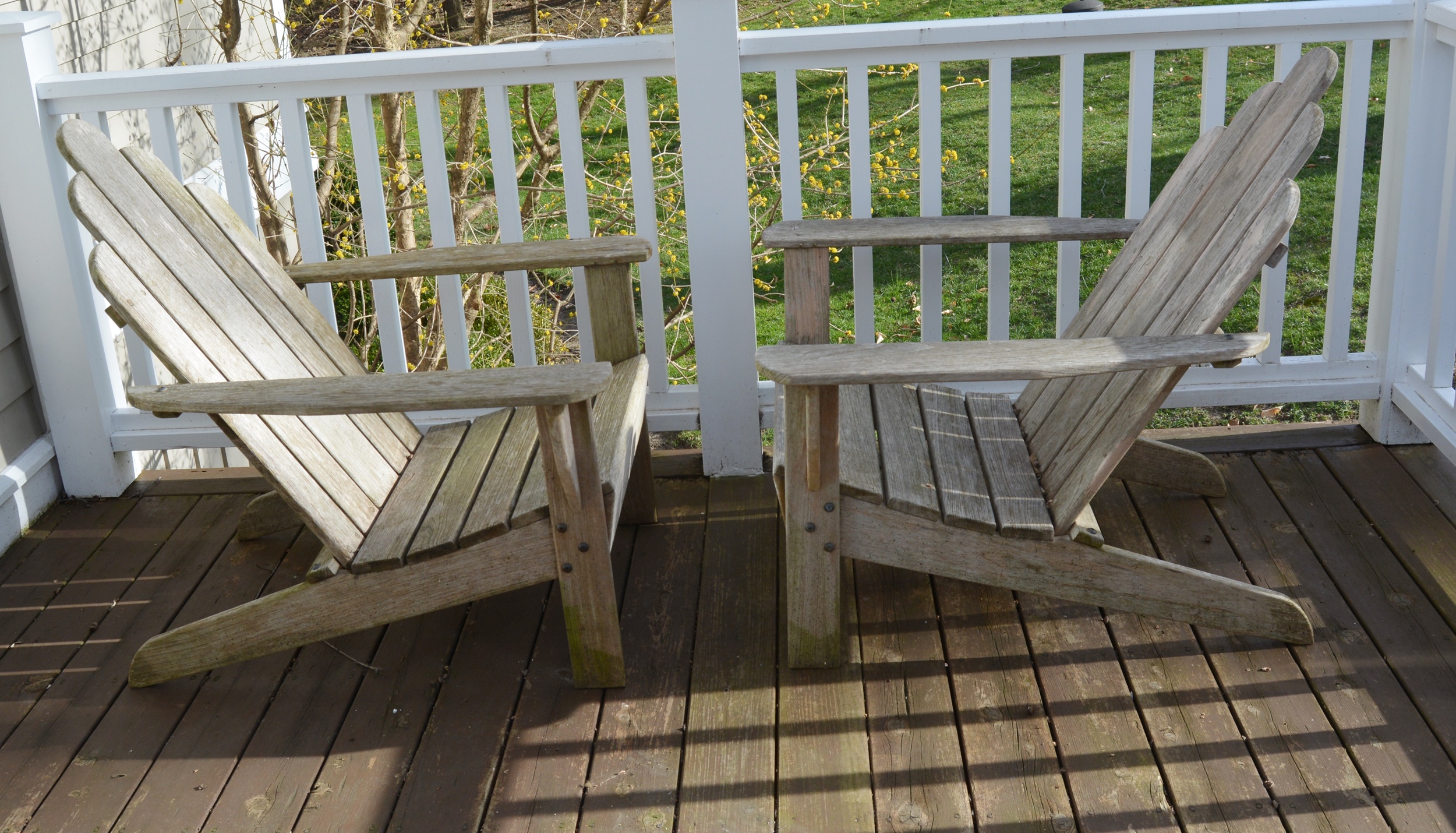 Smith & Hawken Teak Adirondack Chairs