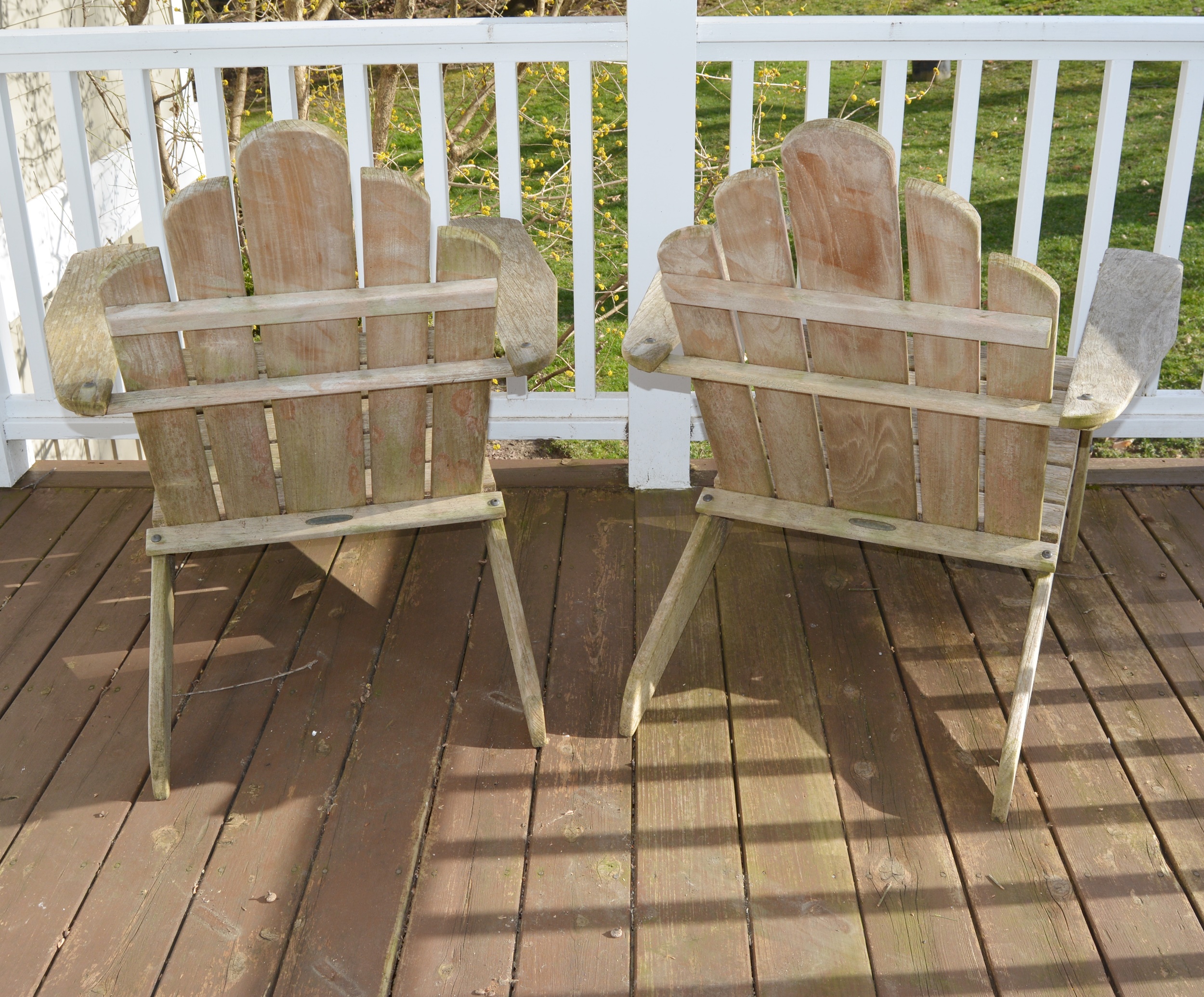 Smith & Hawken Teak Adirondack Chairs