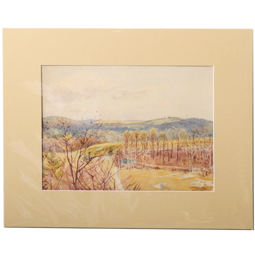Charles Liedl Watercolor Painting "Briar Cliff"