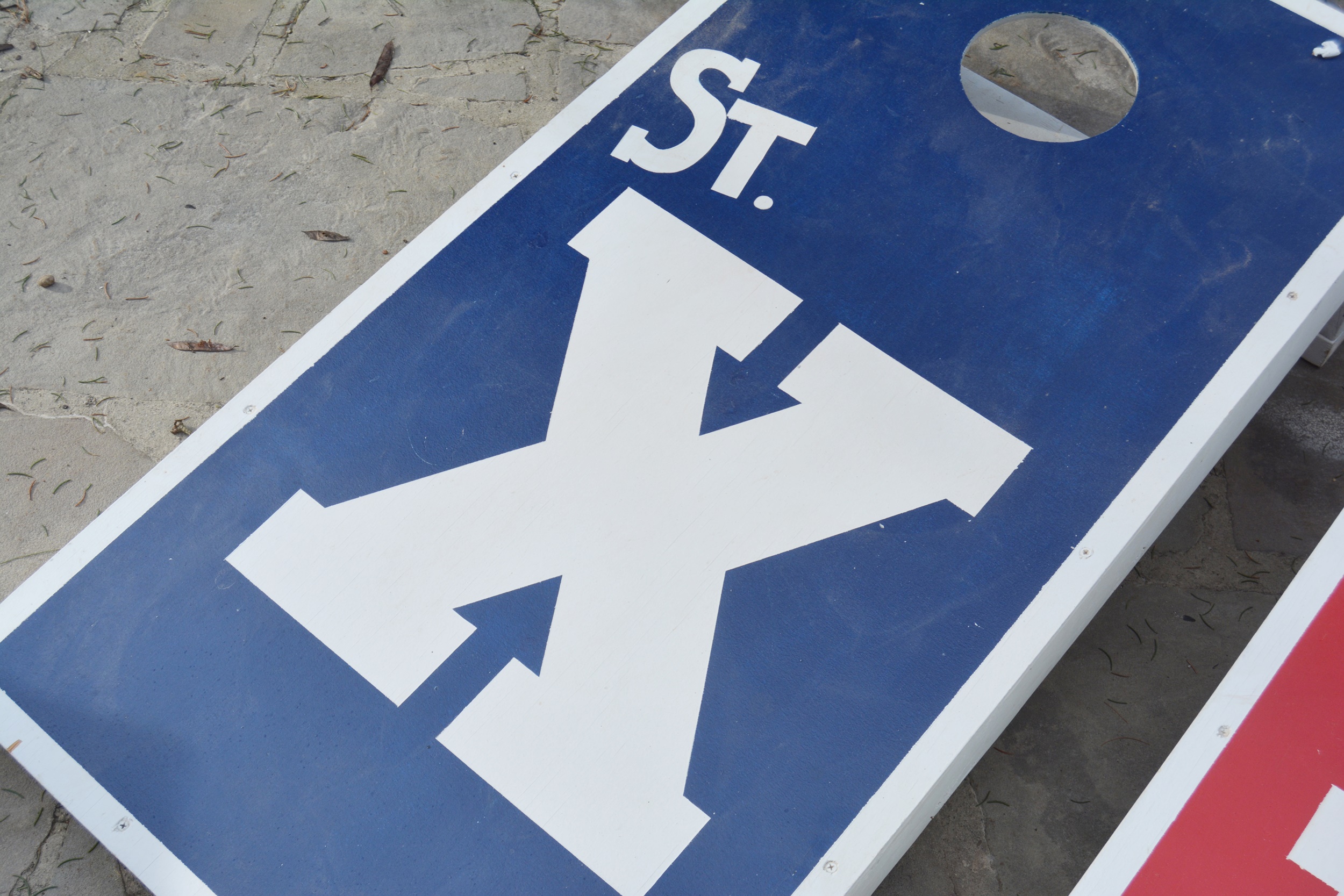 Saint Xavier High School and Indian Hill High School Cornhole Game