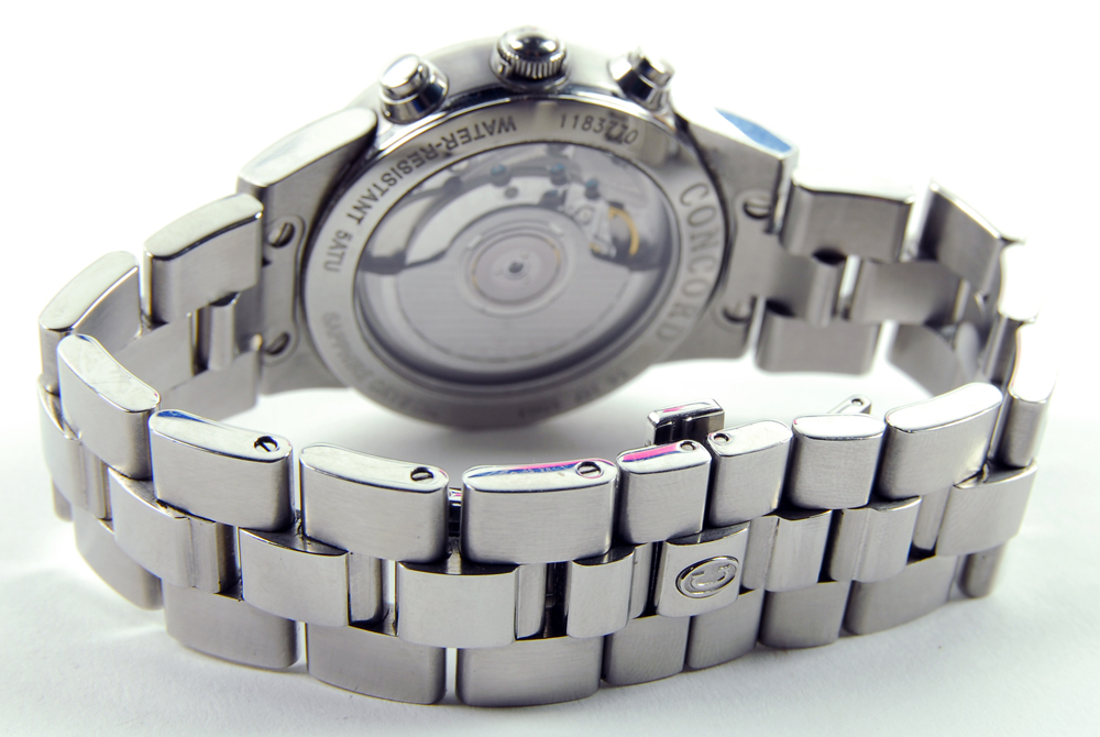 Concord Mariner Skeleton Back Watch