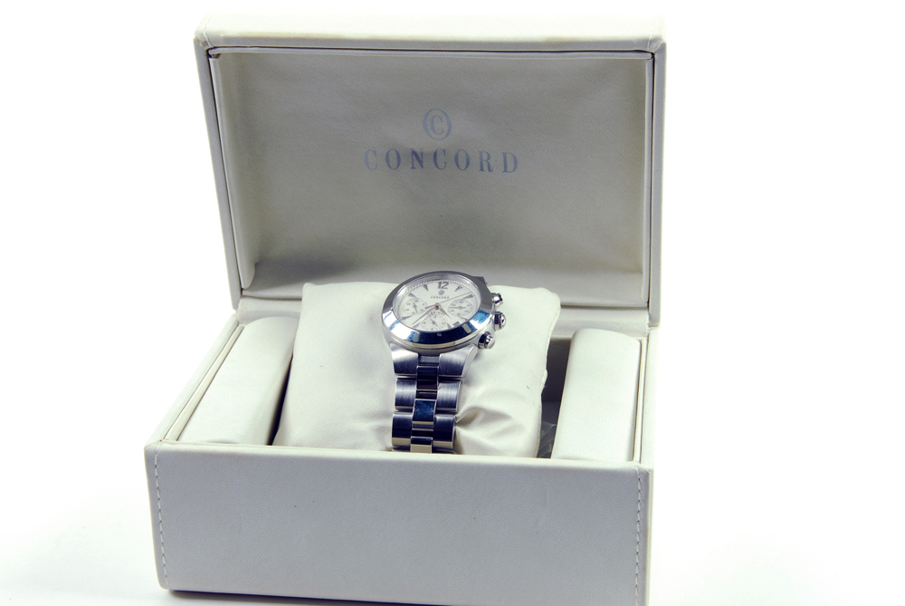 Concord Mariner Skeleton Back Watch