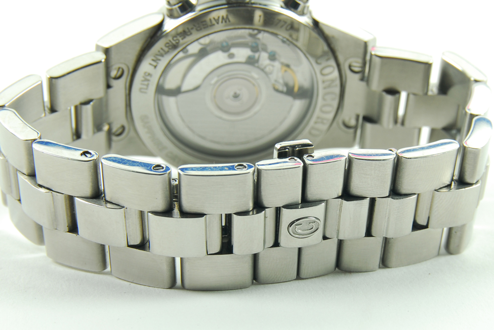 Concord Mariner Skeleton Back Watch