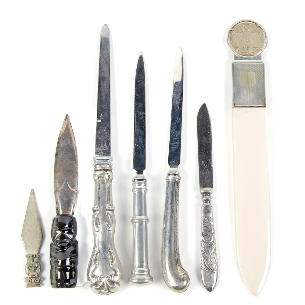 Gorham Sterling Silver Letter Opener and Other Letter Openers