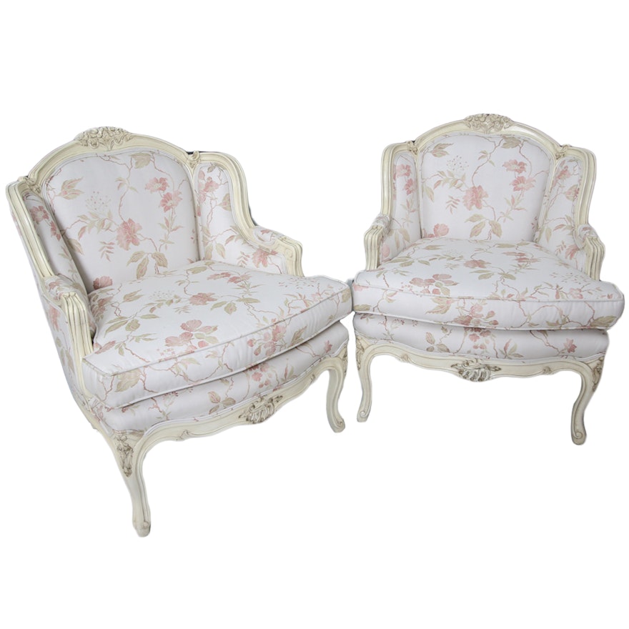 Pair of Vintage Louis XV Style Armchairs