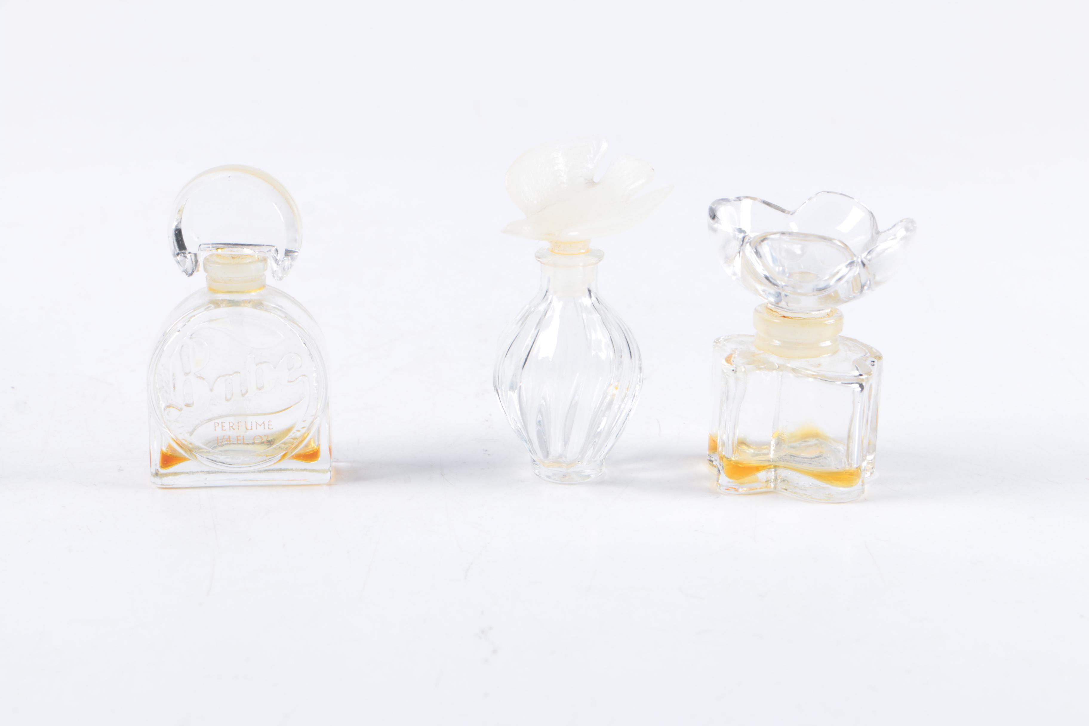 Perfume Bottles and Lipstick Cases including Oscar de la Renta