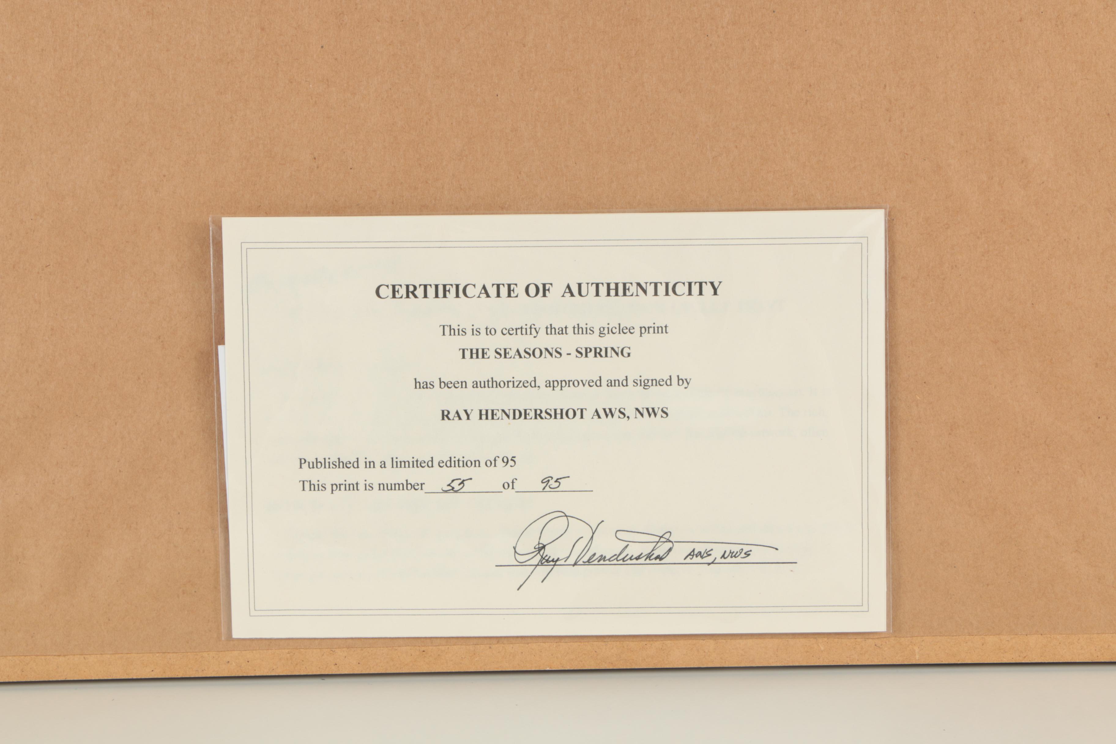 Ray Hendershot Limited Edition Giclee Prints