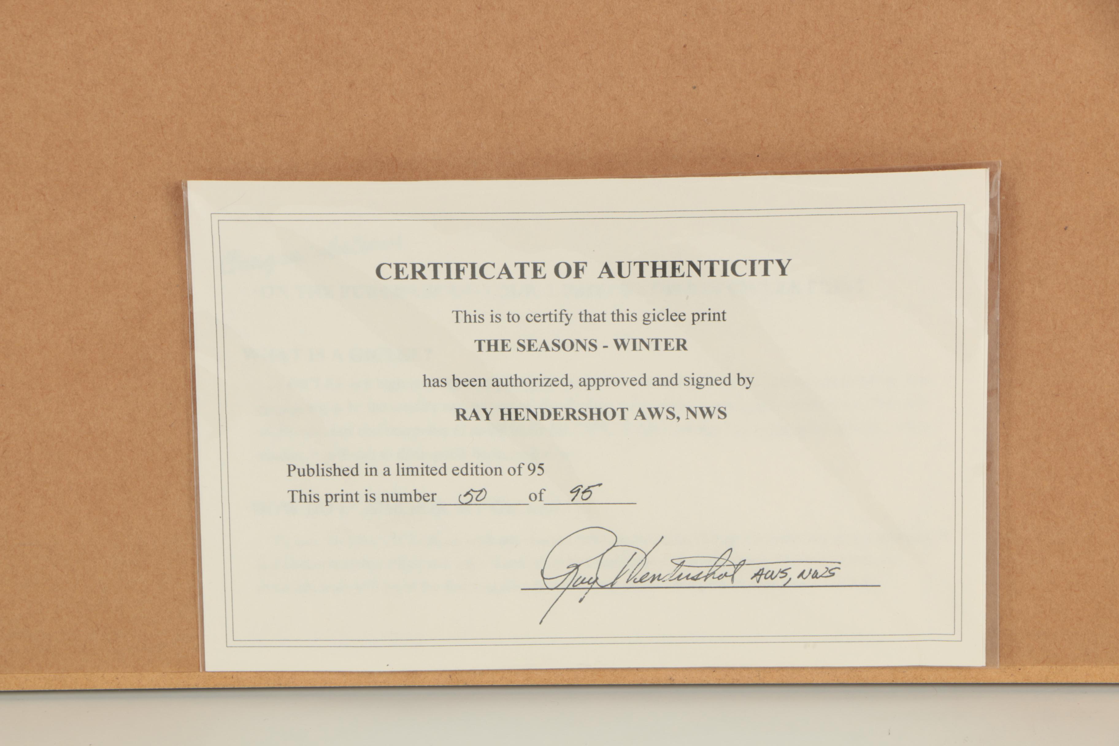 Ray Hendershot Limited Edition Giclee Prints