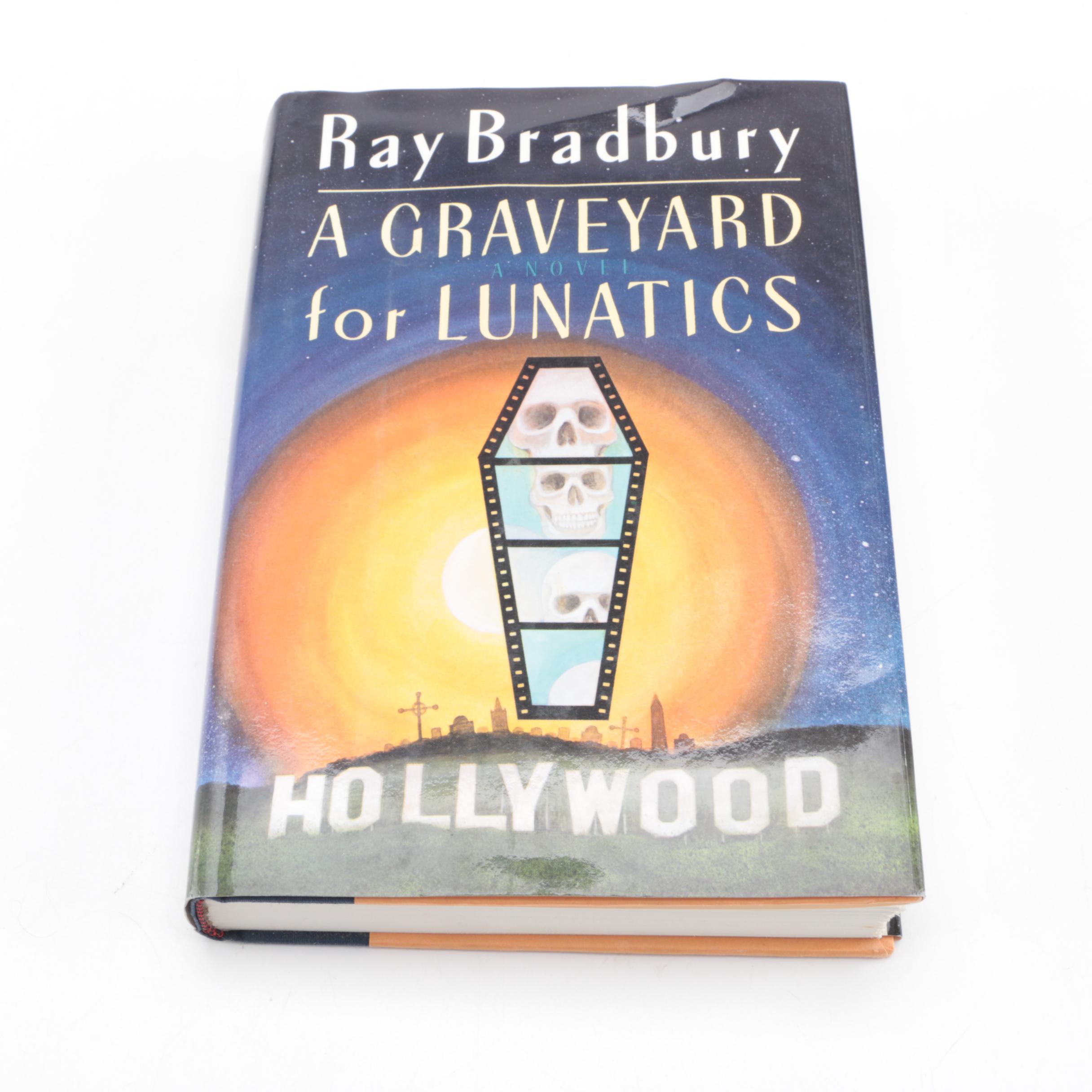 1990 Signed "A Graveyard for Lunatics" by Ray Bradbury