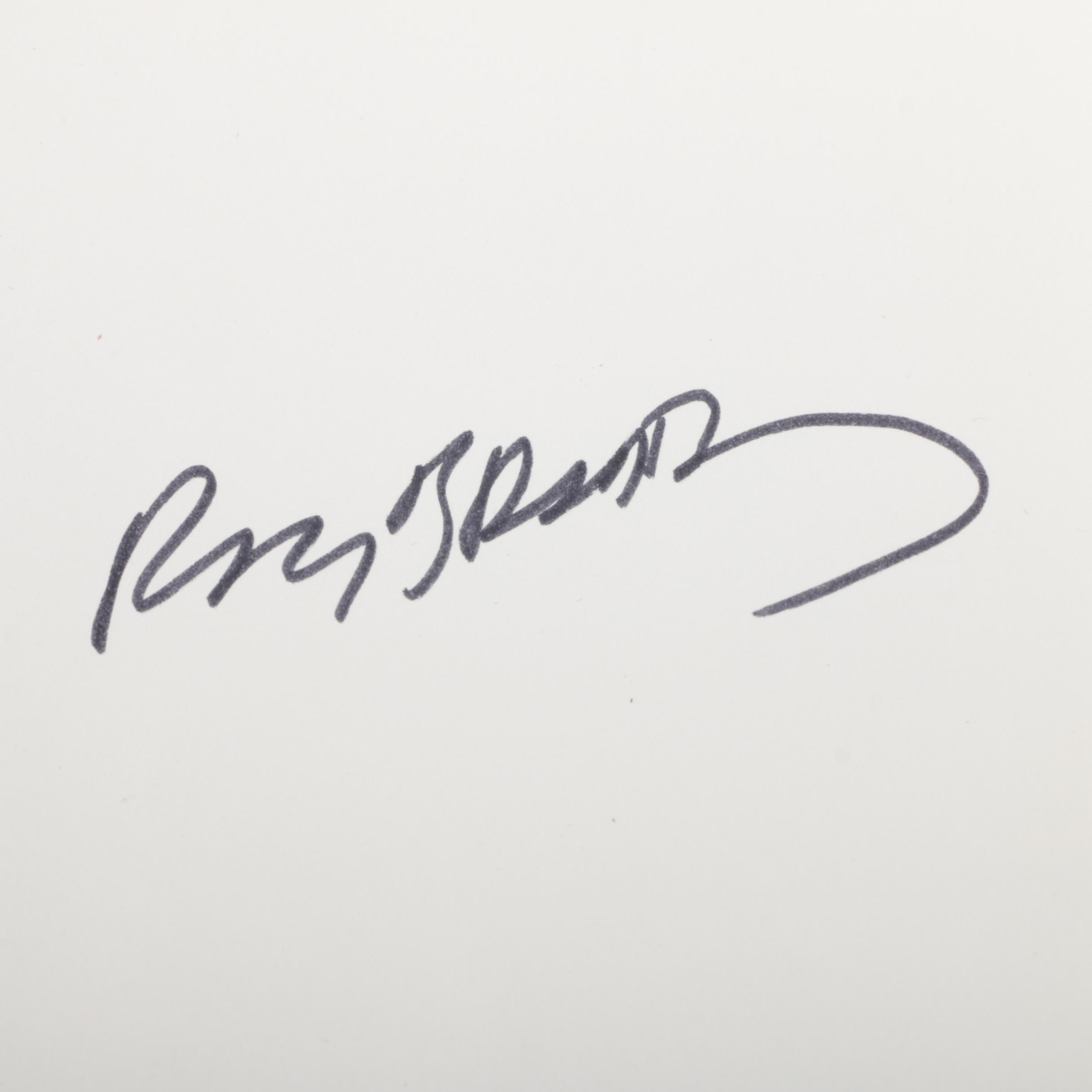 1990 Signed "A Graveyard for Lunatics" by Ray Bradbury