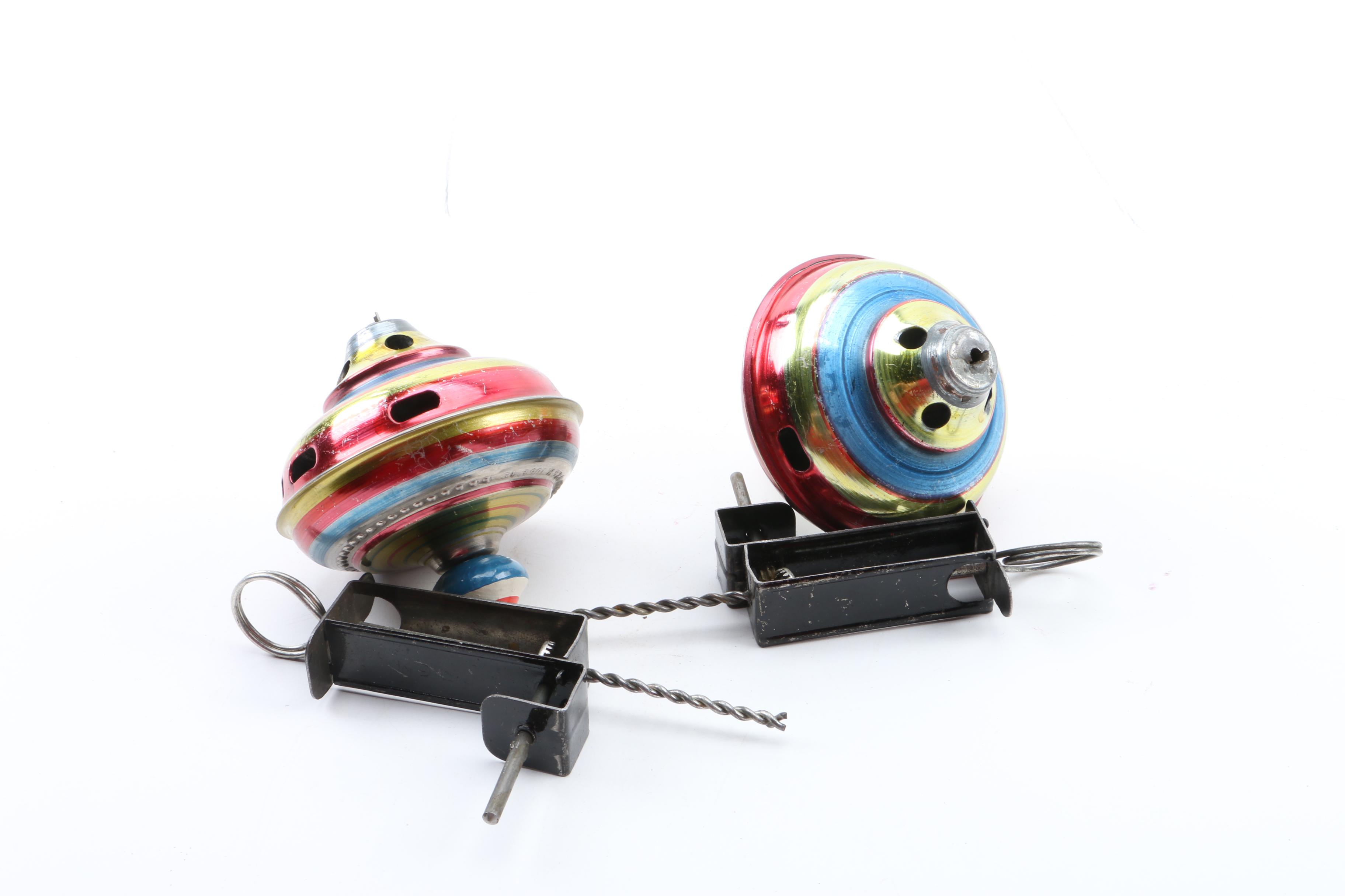 Vintage "Donkey Party" Assortment of Party Games and Spinning Tops