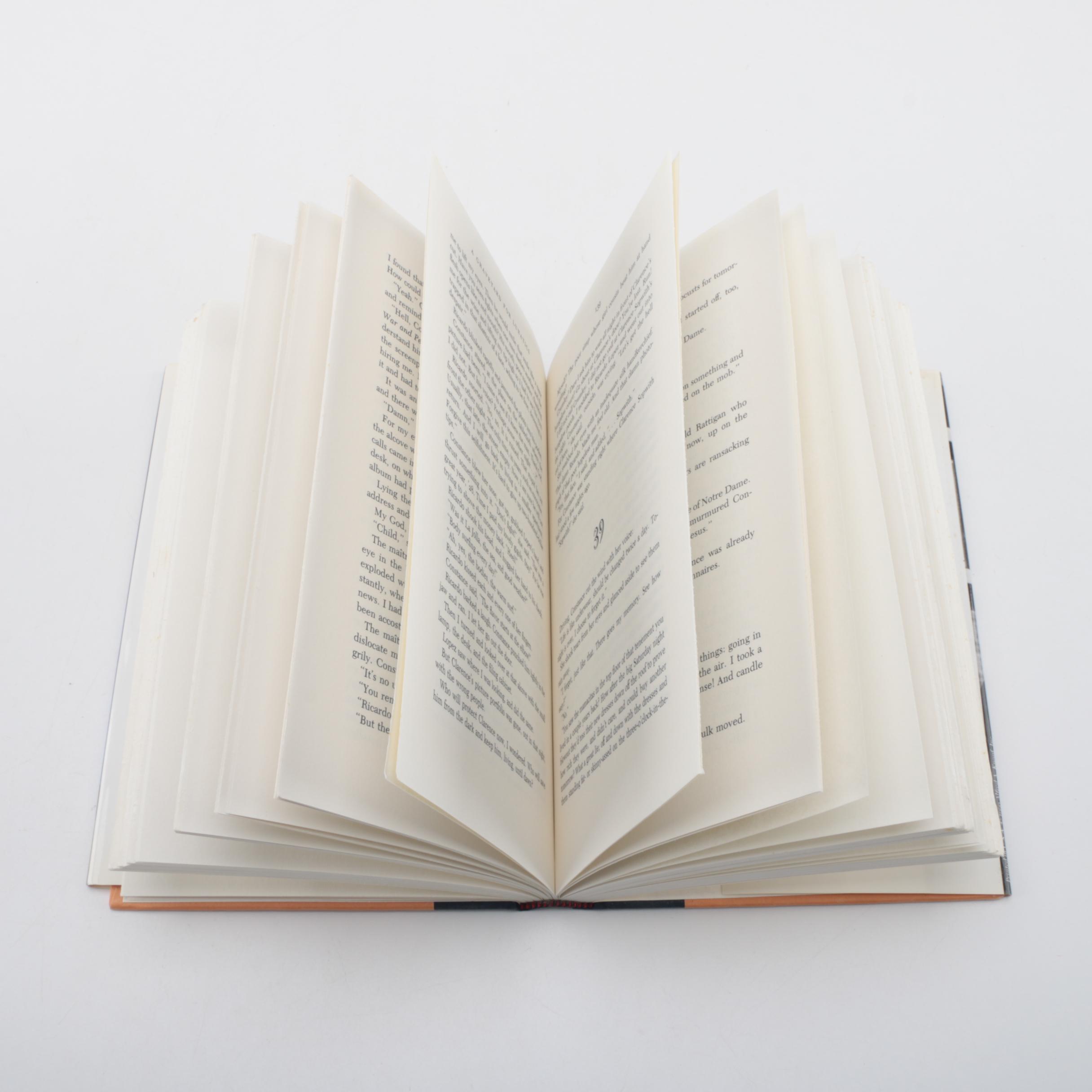 1990 Signed "A Graveyard for Lunatics" by Ray Bradbury