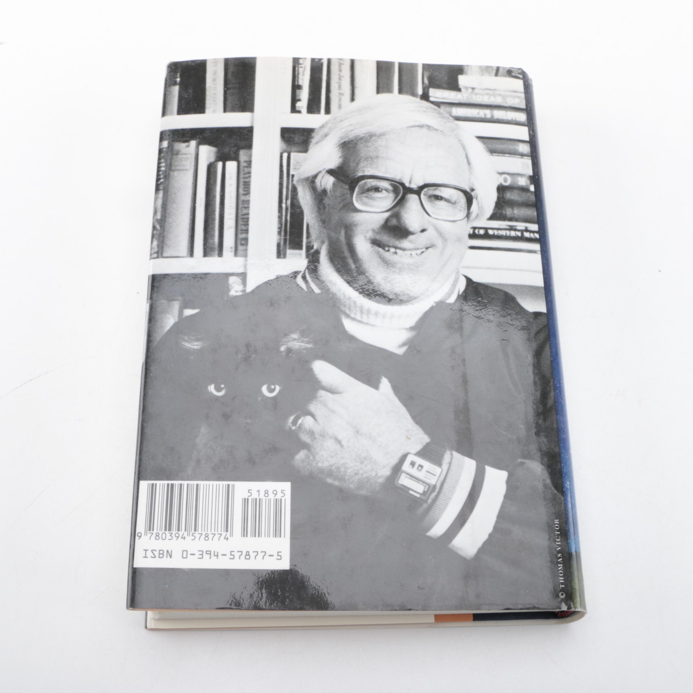 1990 Signed "A Graveyard for Lunatics" by Ray Bradbury