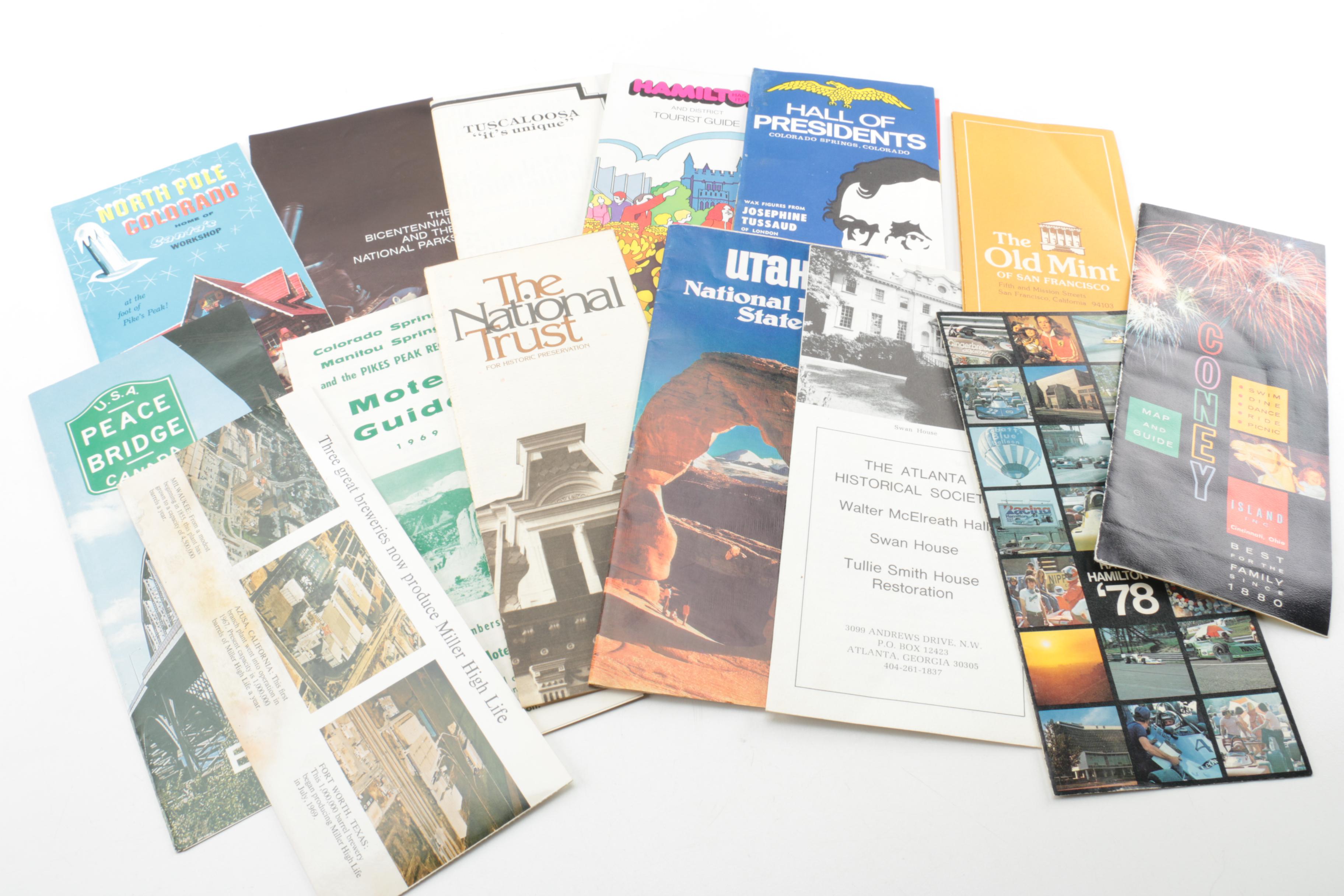 Vintage Travel Brochures and Postcards, Including Utah, Colorado and Others