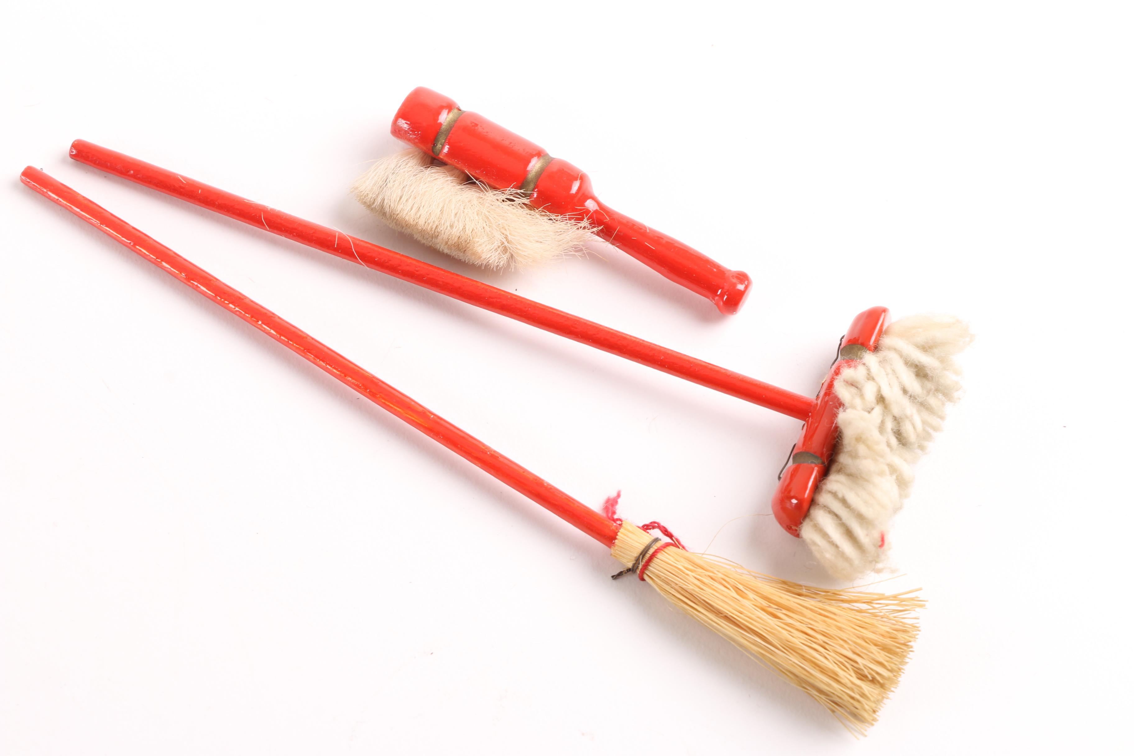 Miniature Plastic Furniture and Dolls