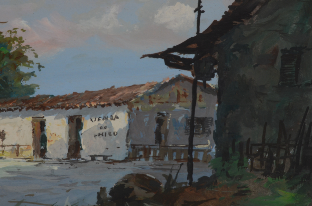 Reinaldo Manzke Original Gouache and Watercolor Painting "Venda do Chico"