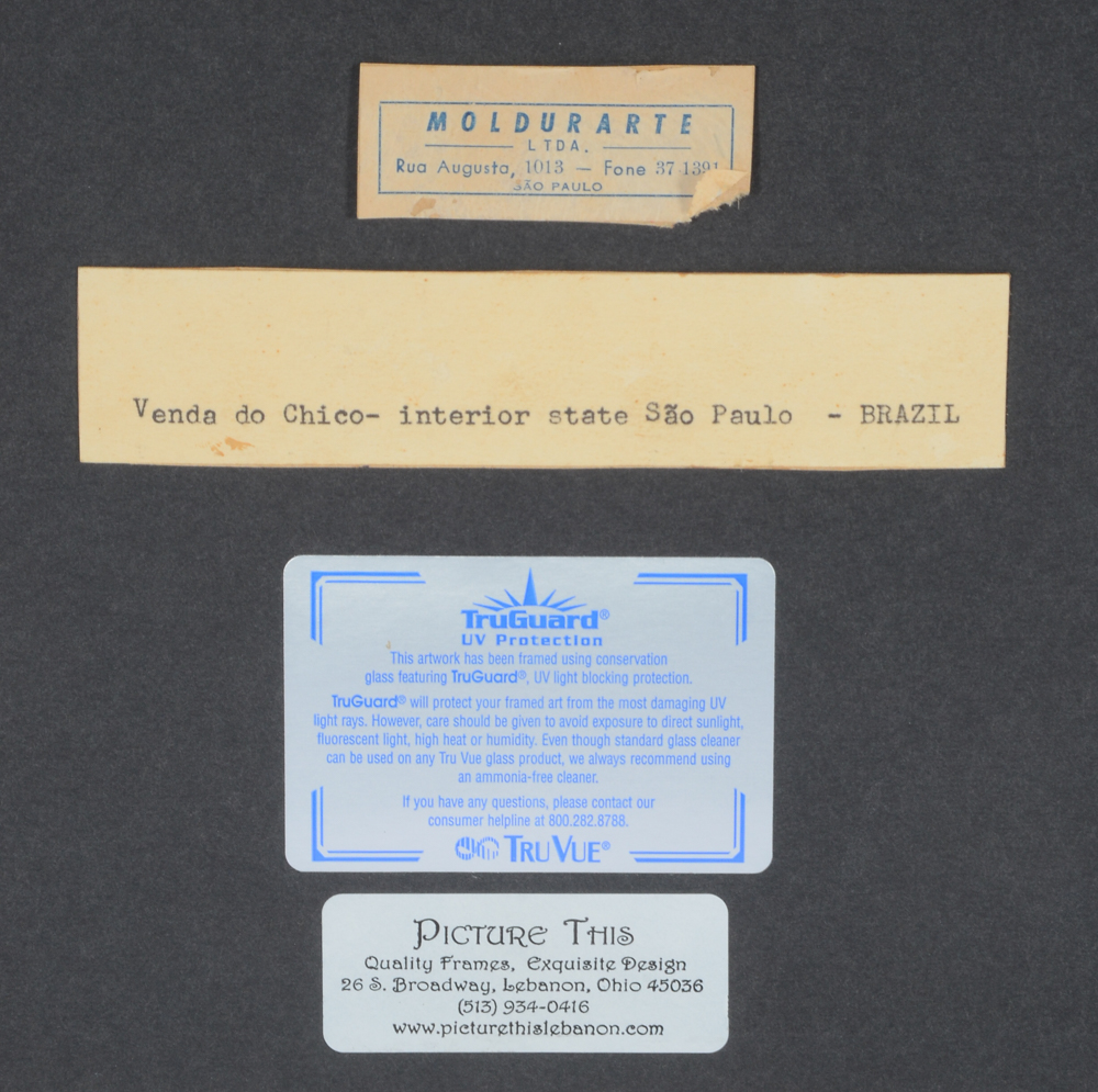 Reinaldo Manzke Original Gouache and Watercolor Painting "Venda do Chico"