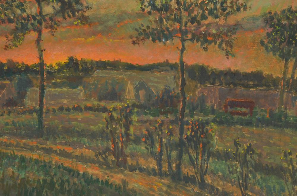 Robert Lahmann Orignal Oil Painting on Academy Board of Pastoral Landscape