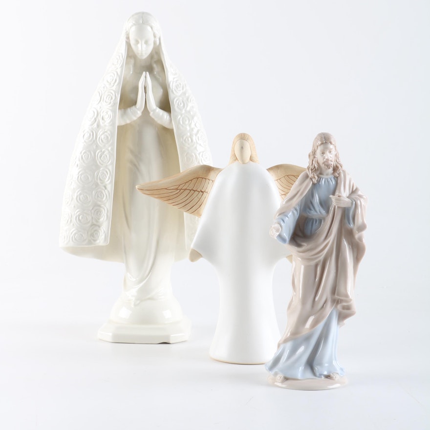Goebel Hummel Madonna Figurine and other Ceramic Religious Figures