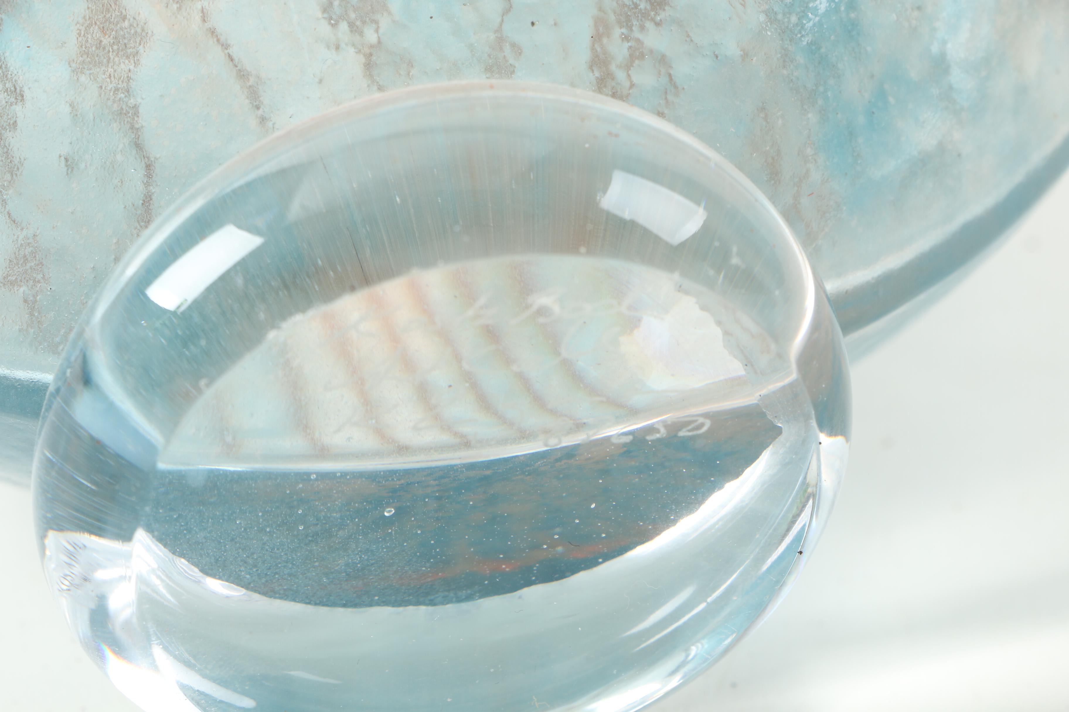 Kosta Boda Art Glass Vases Featuring Signed "Bonbon" by Kjell Engman