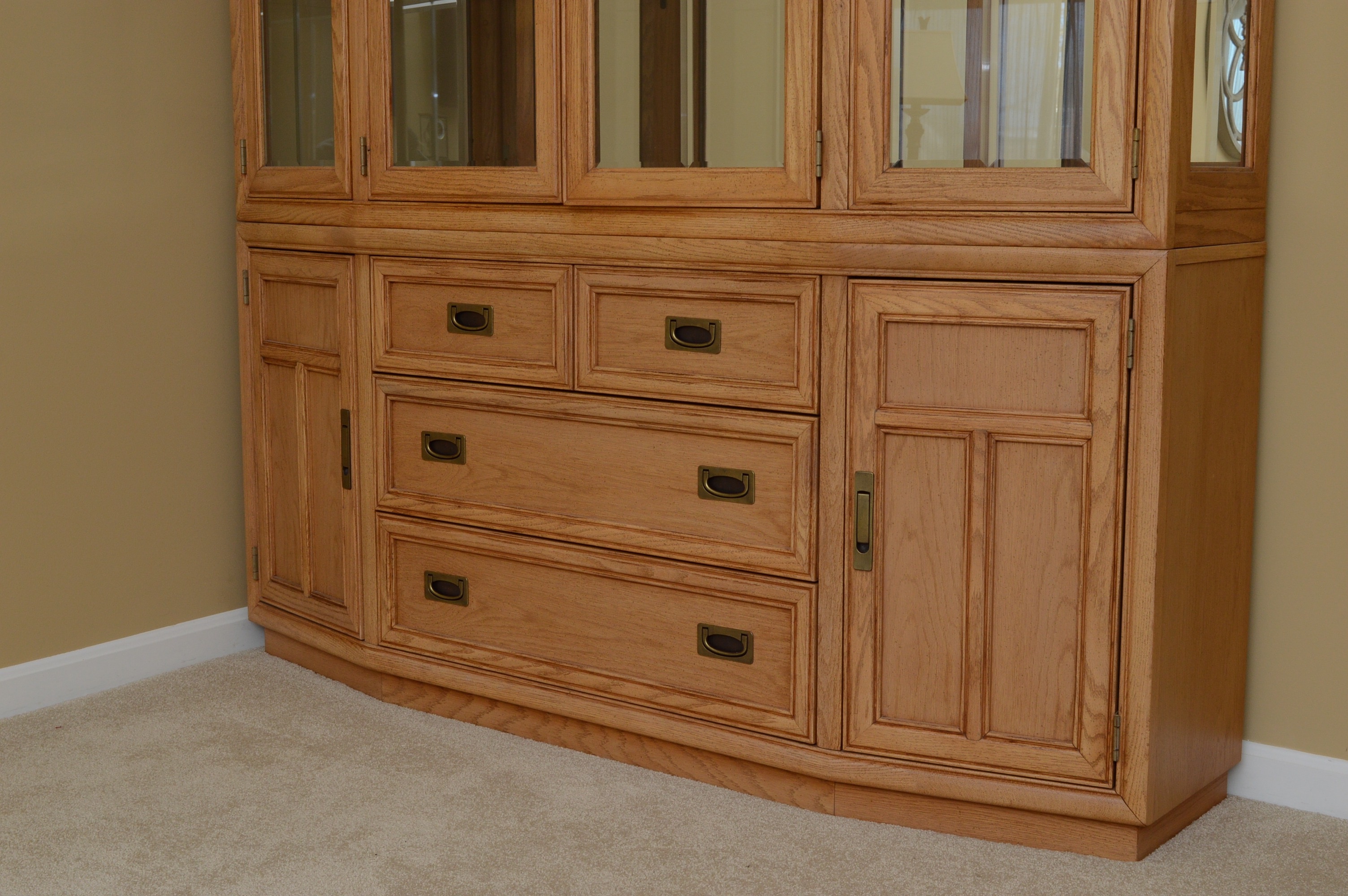Oak China Cabinet by Stanley Furniture