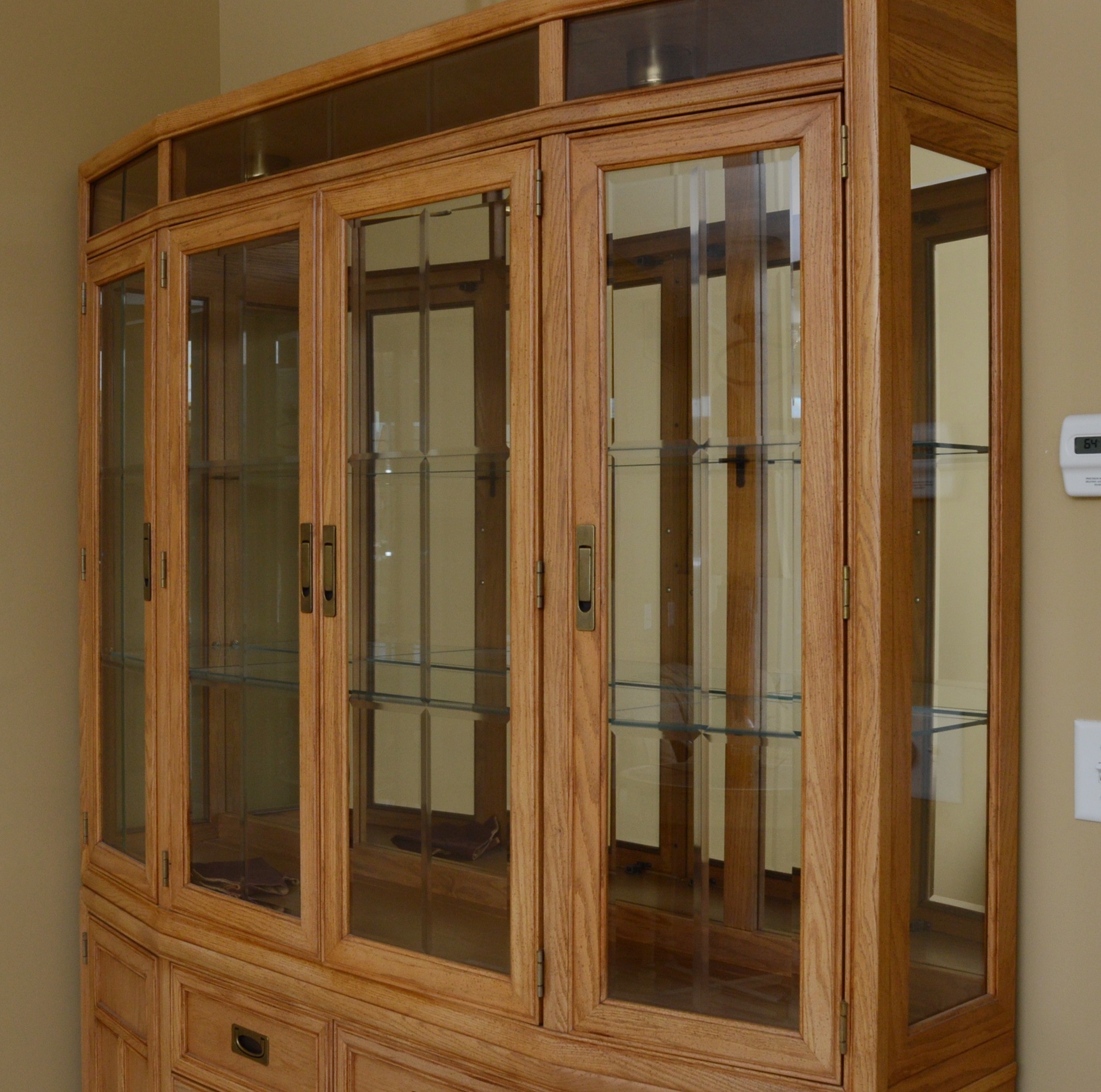 Oak China Cabinet by Stanley Furniture