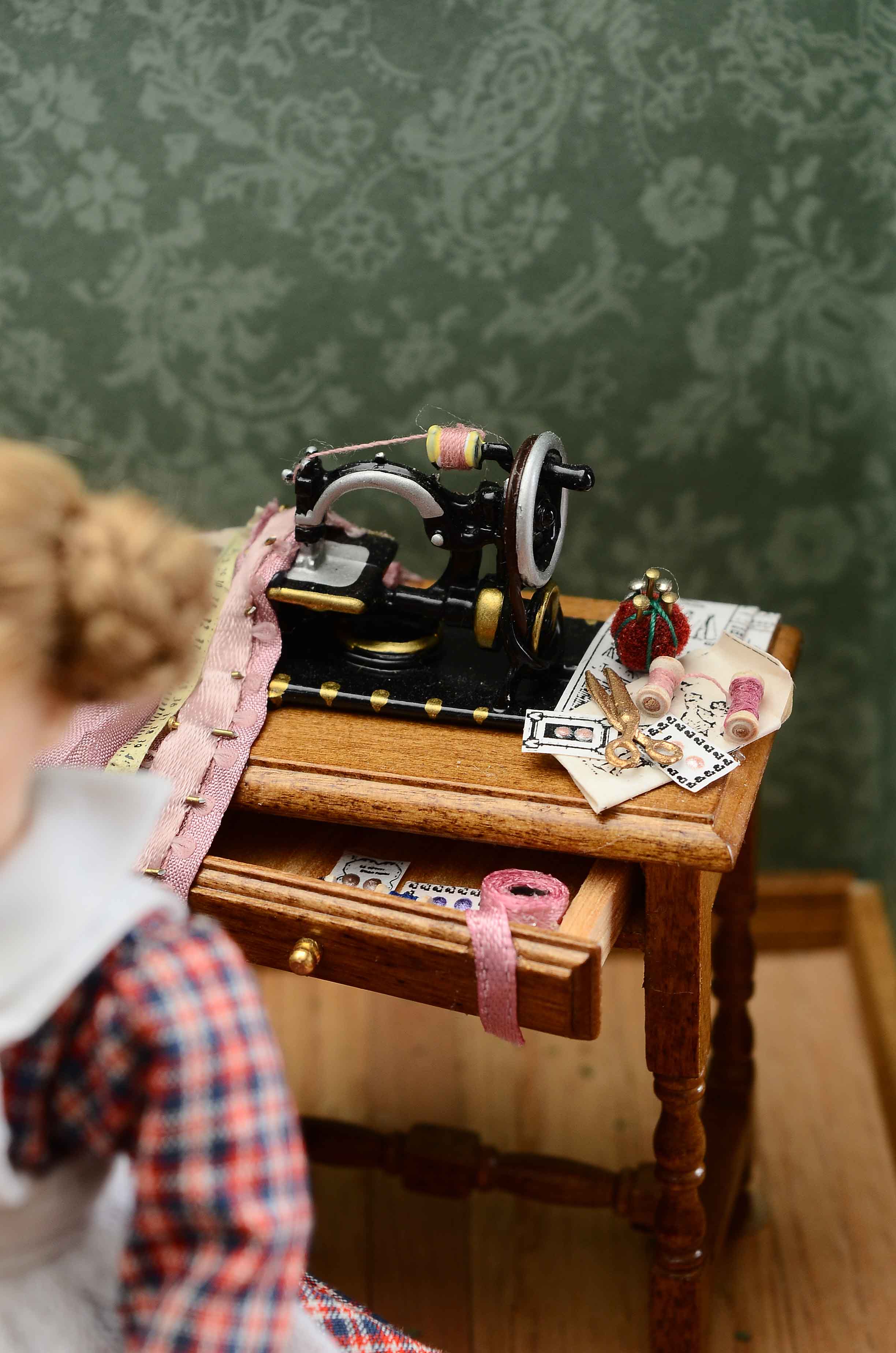 Custom Artisan Made Miniature Diorama Dressmaker Shop