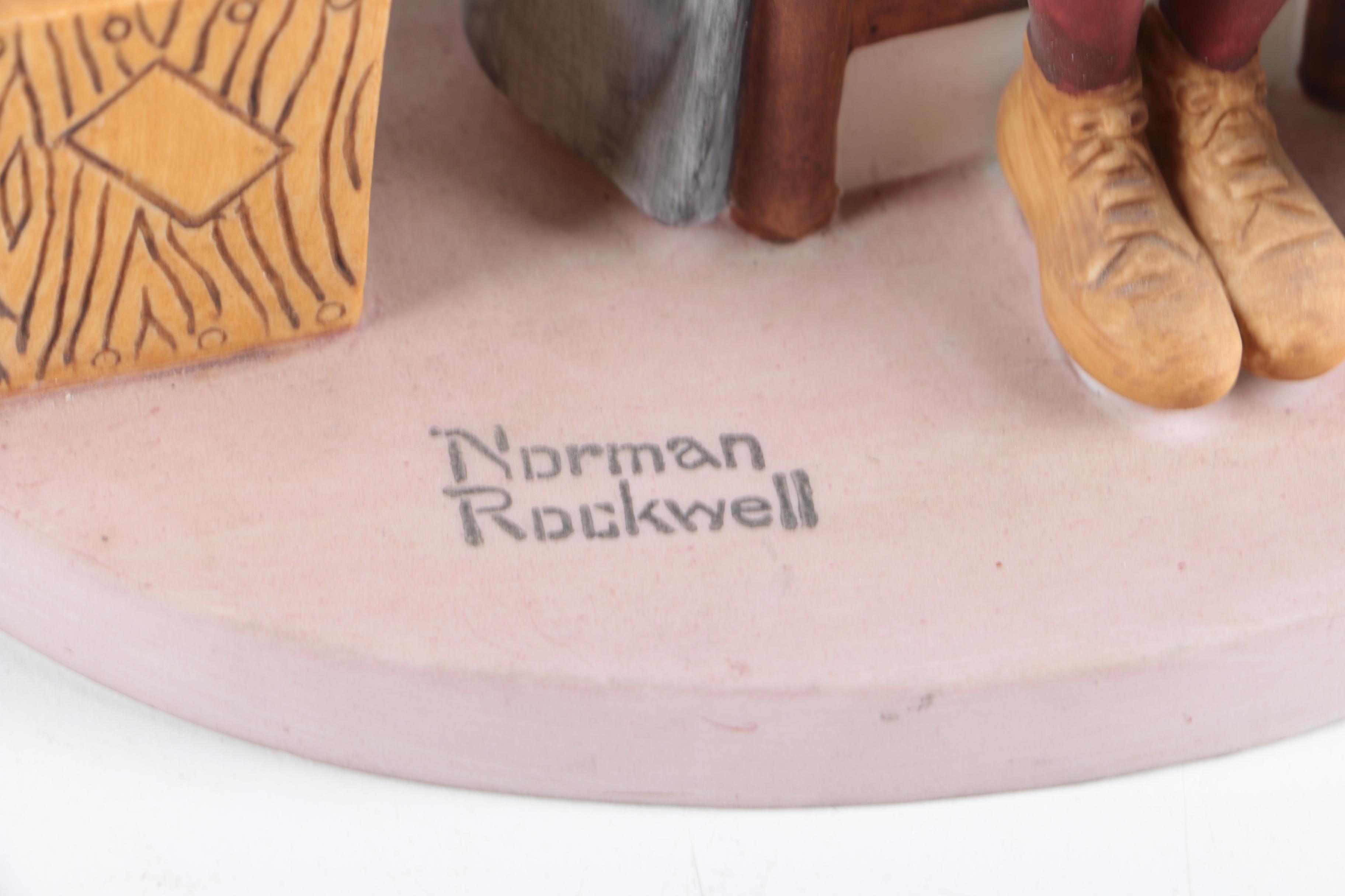 Five Norman Rockwell Porcelain Figurines