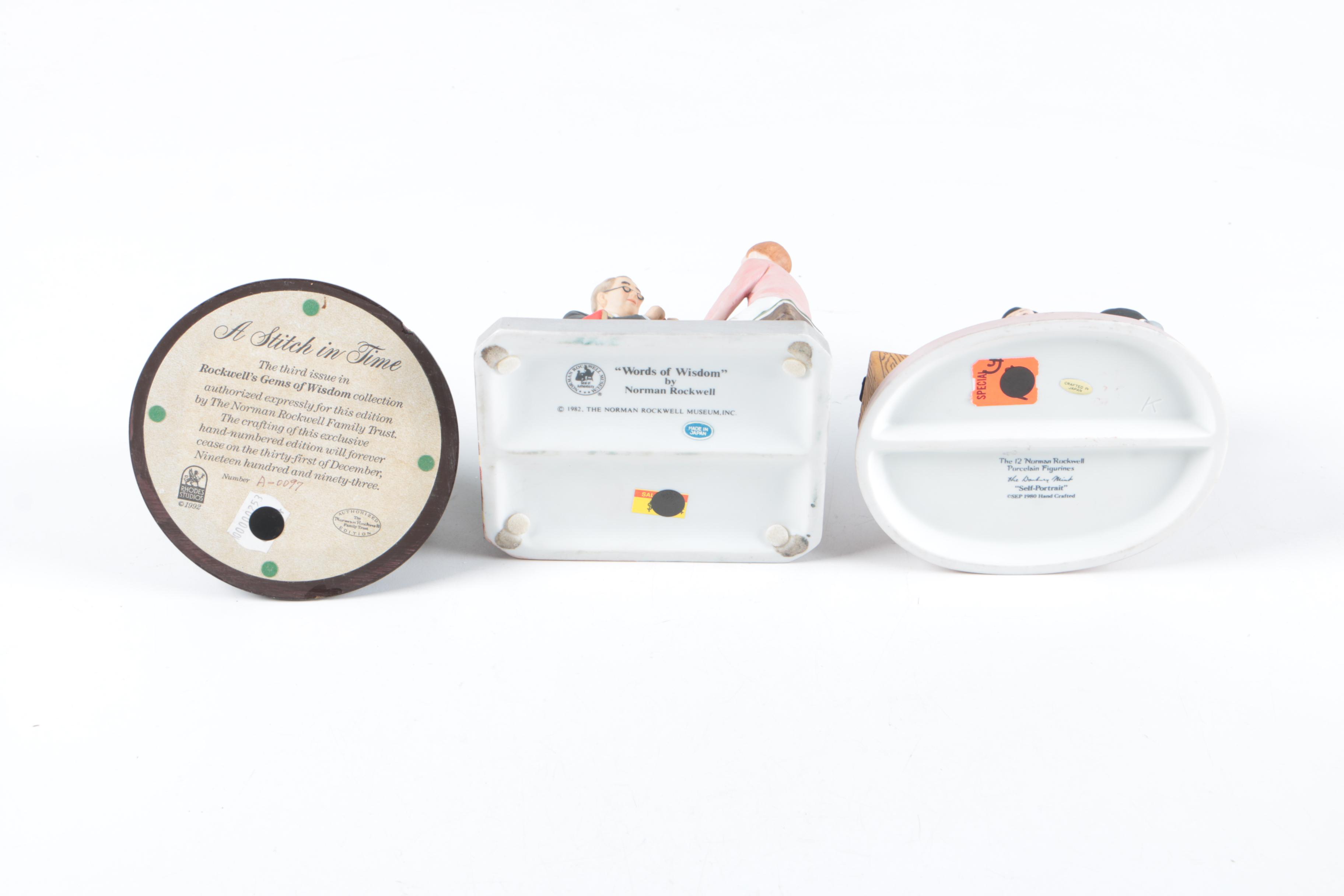 Five Norman Rockwell Porcelain Figurines