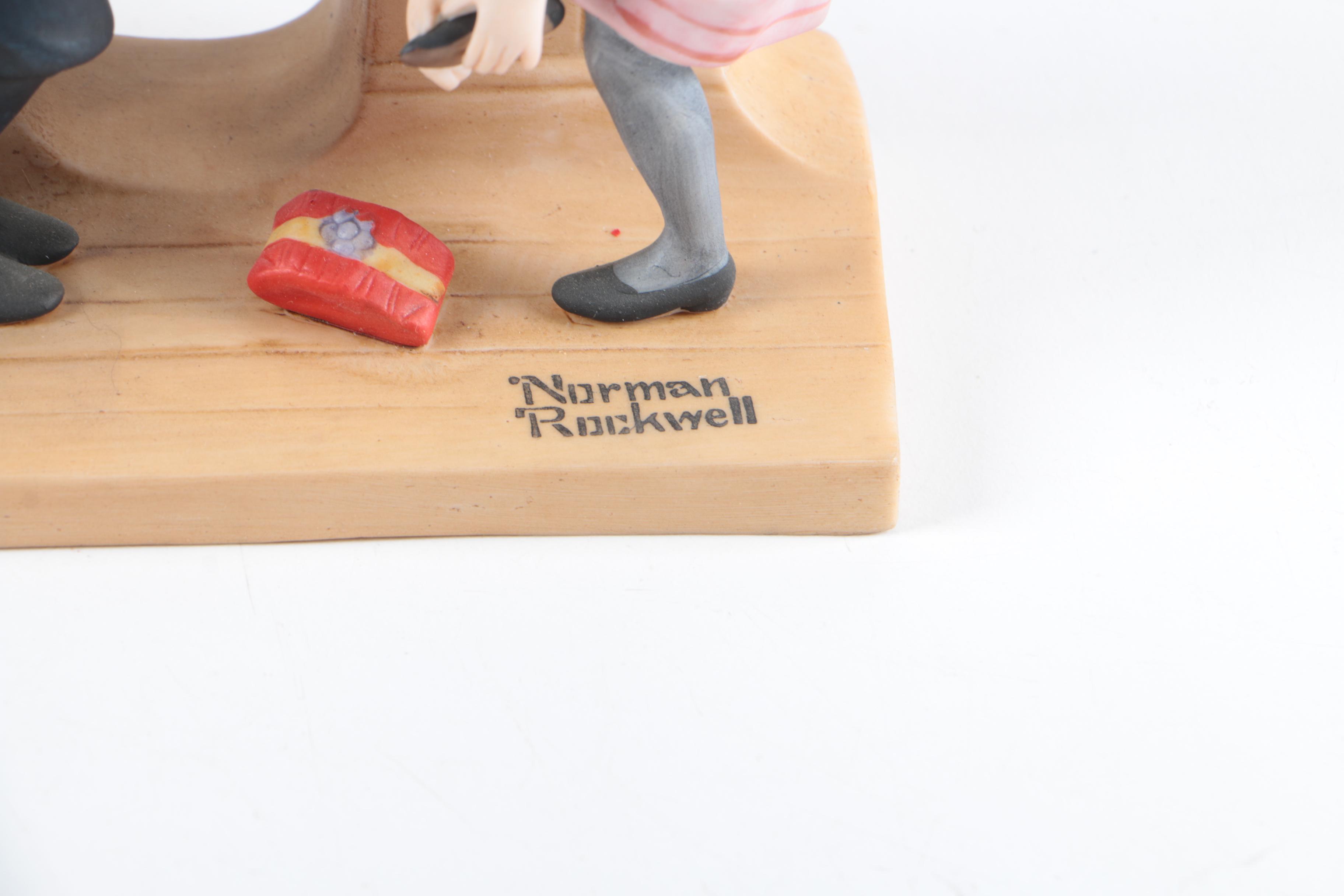Five Norman Rockwell Porcelain Figurines
