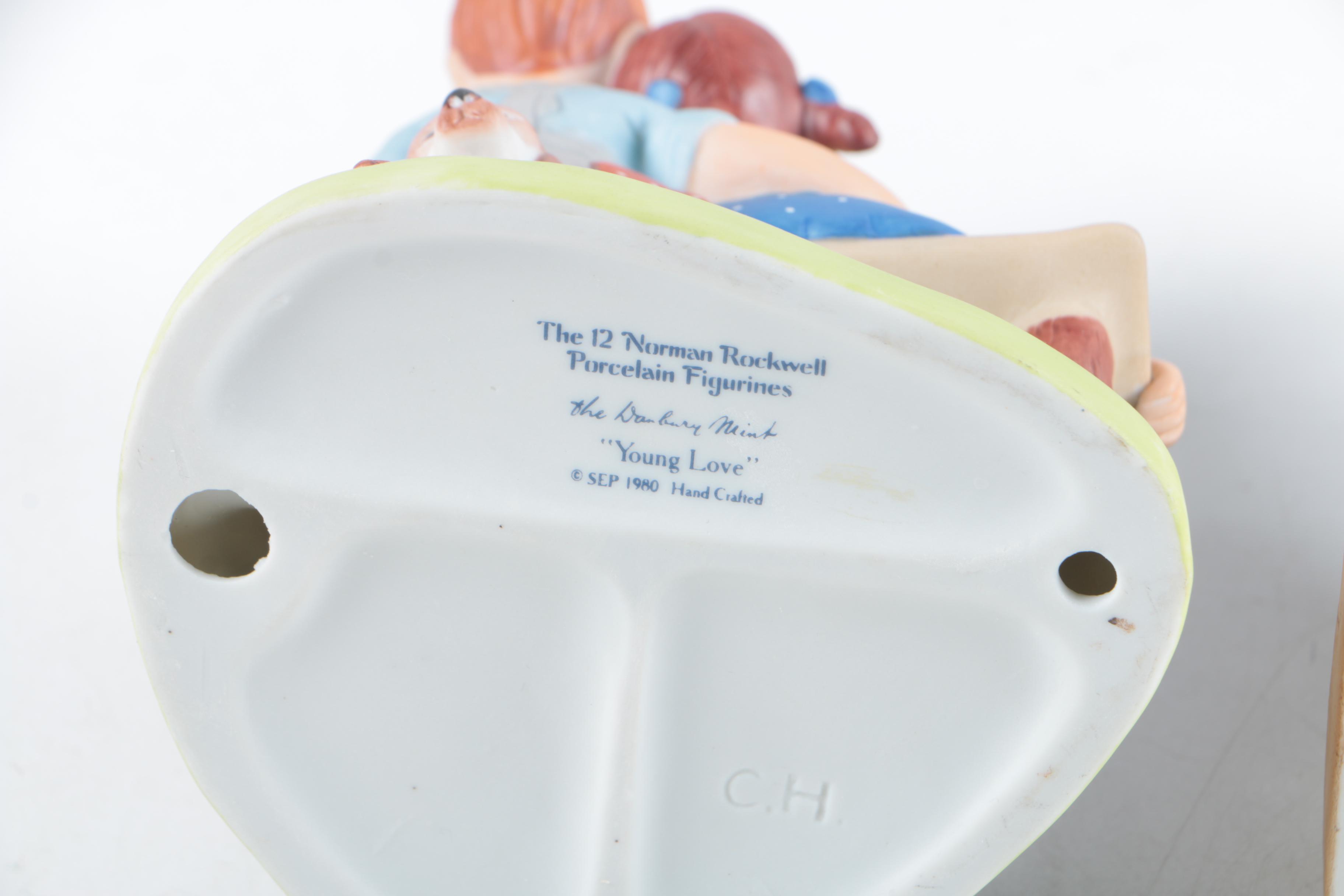 Five Norman Rockwell Porcelain Figurines