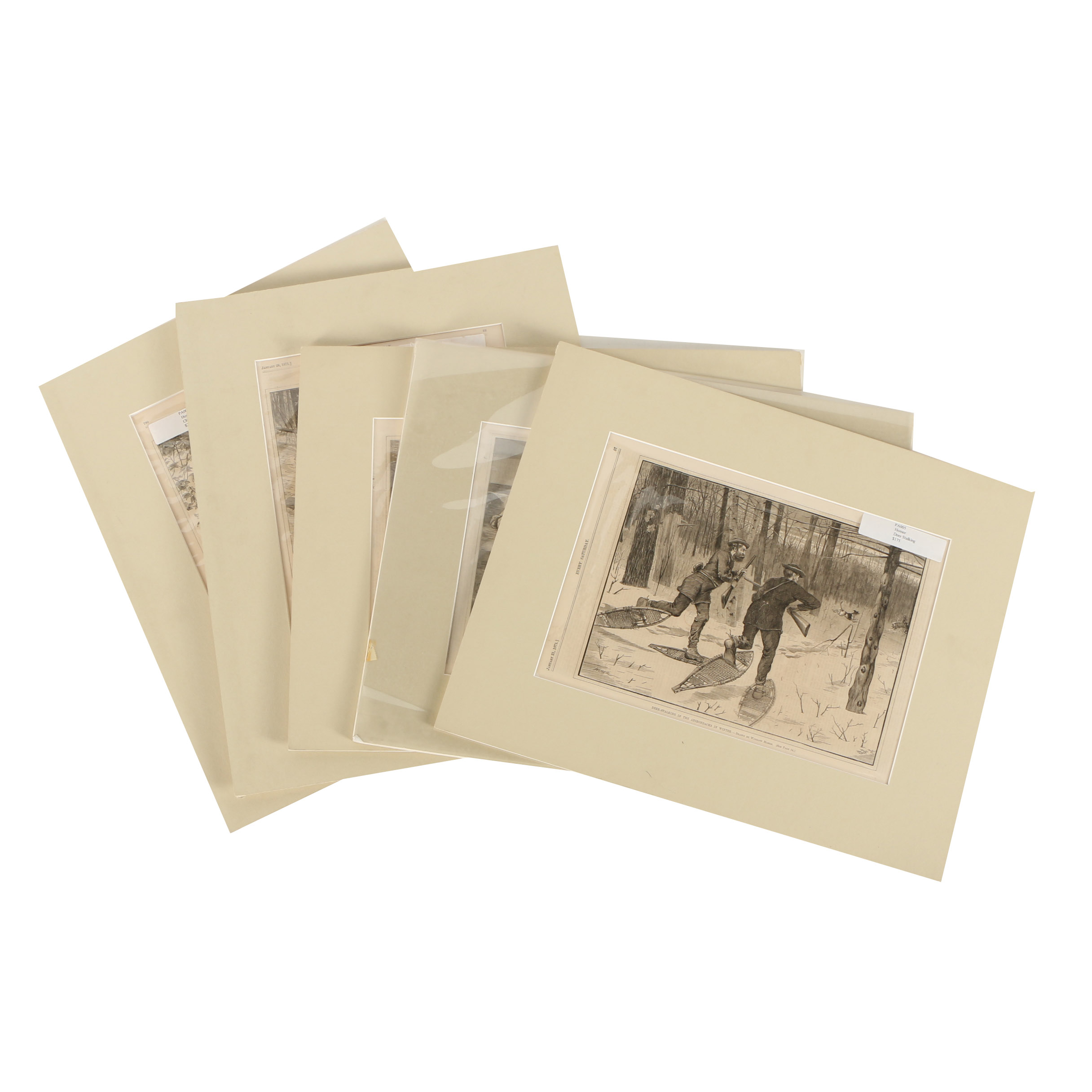 Winslow Homer Wood Engravings Including Illustrations from "Every Saturday"