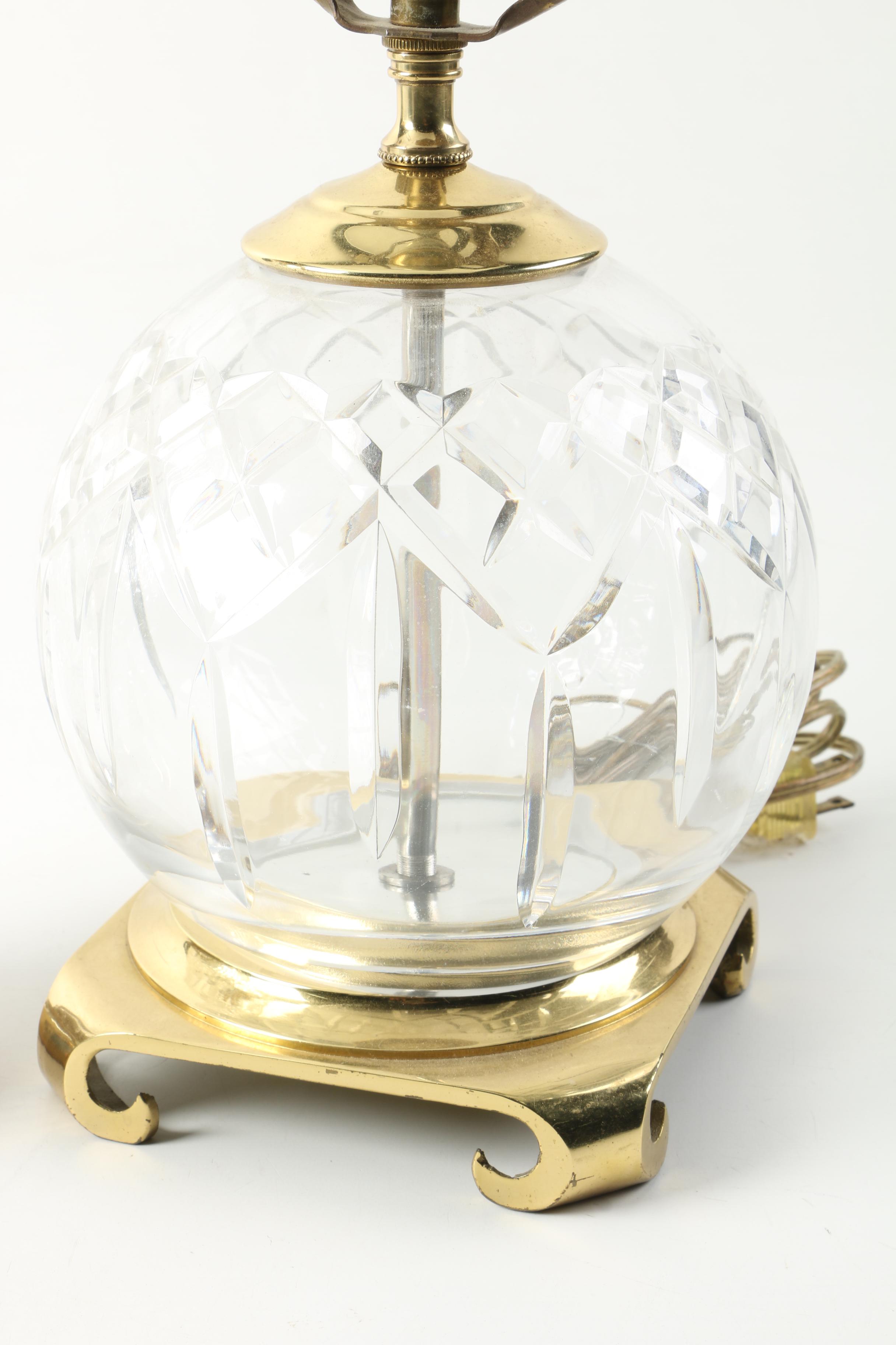 Waterford Crystal Lamps including "Lismore"