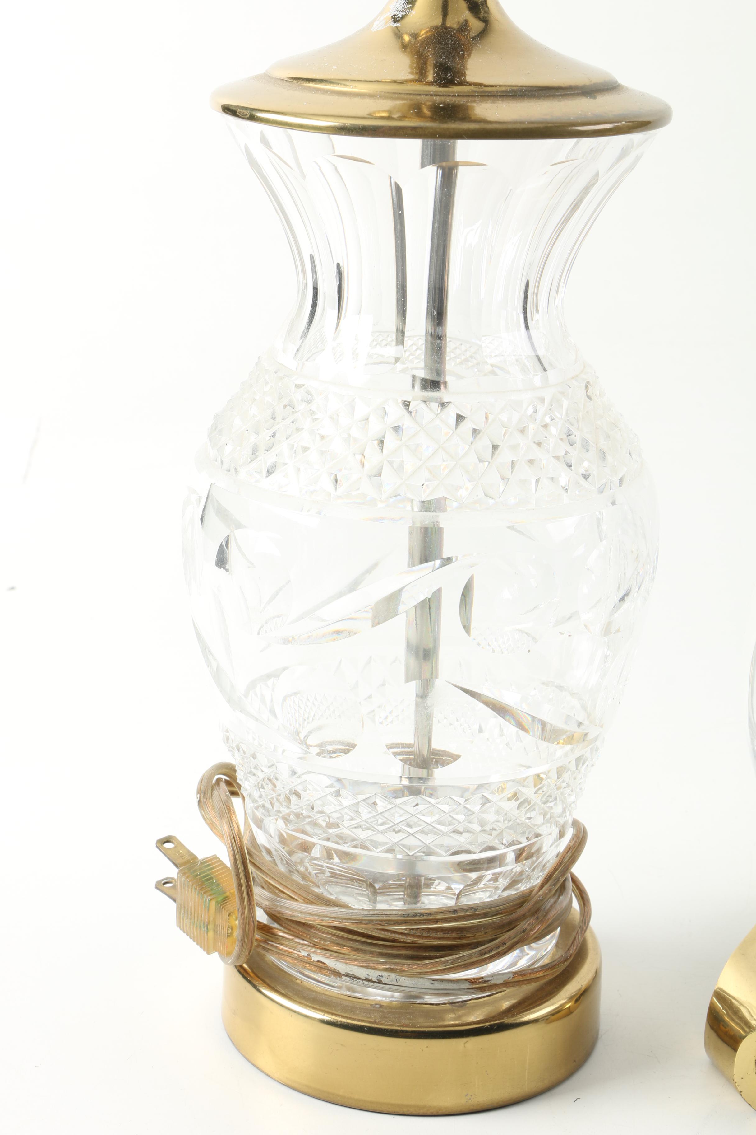 Waterford Crystal Lamps including "Lismore"