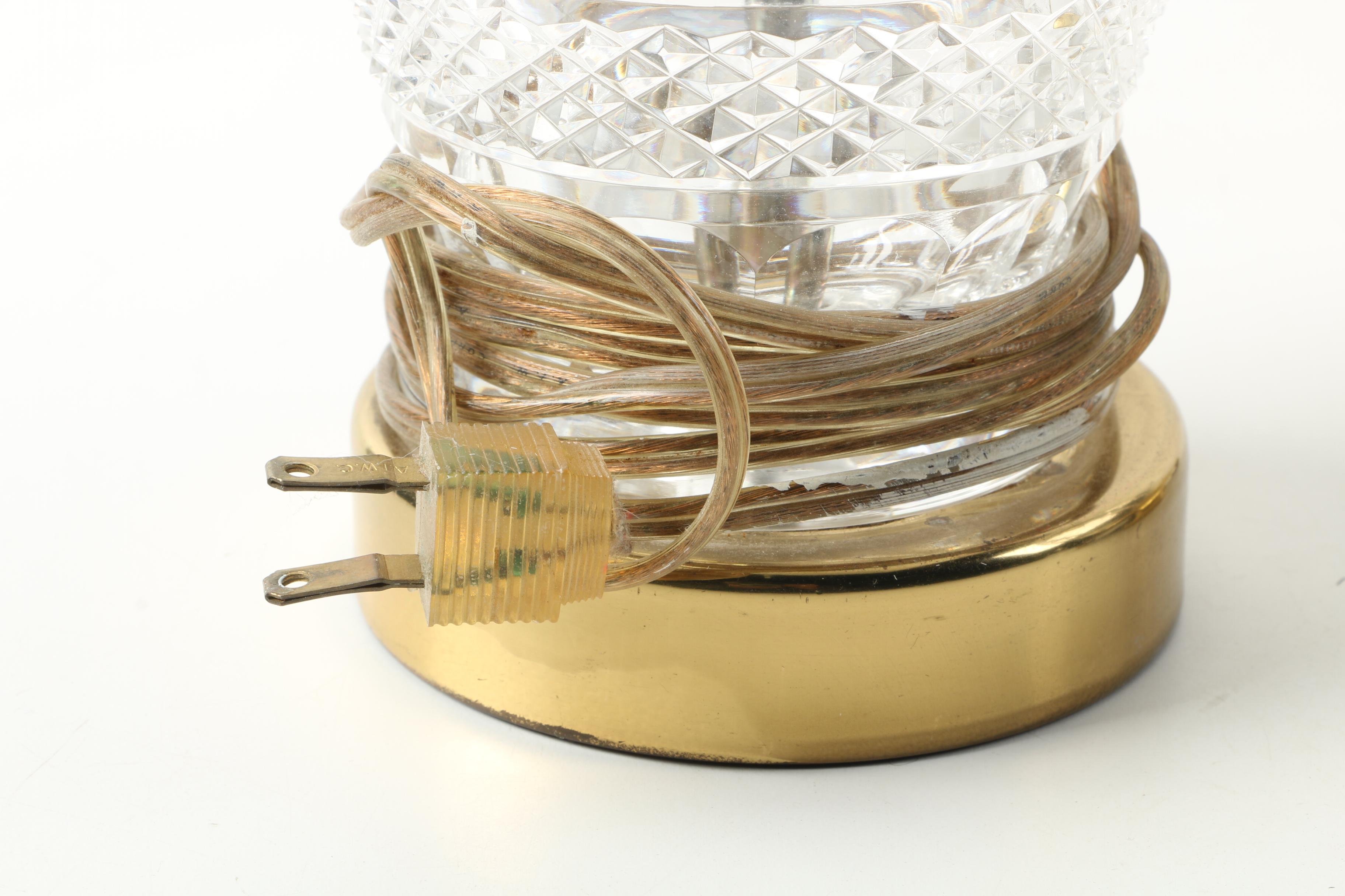 Waterford Crystal Lamps including "Lismore"