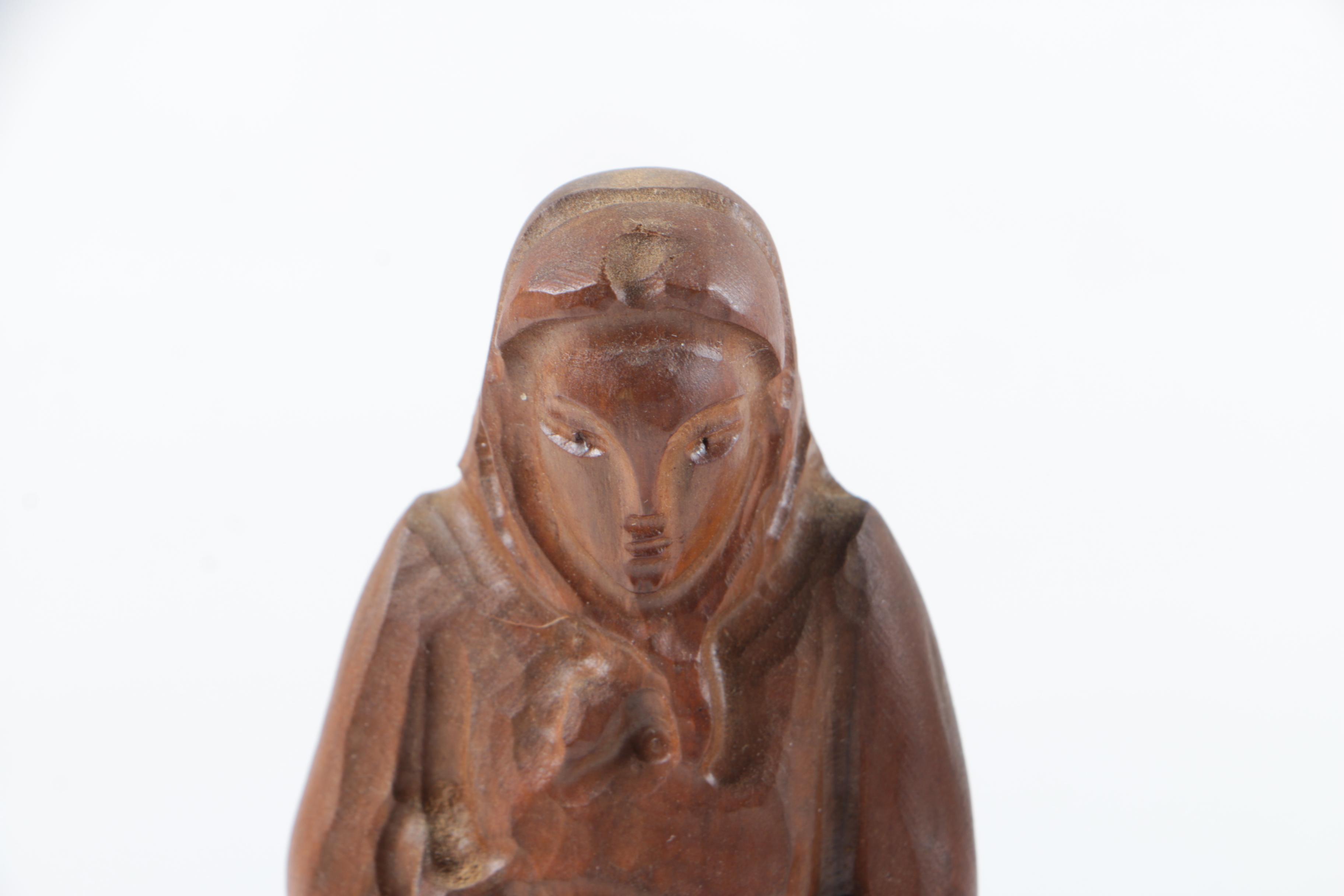 Wood Carved Figurines and Statuette including Paul Emile Caron