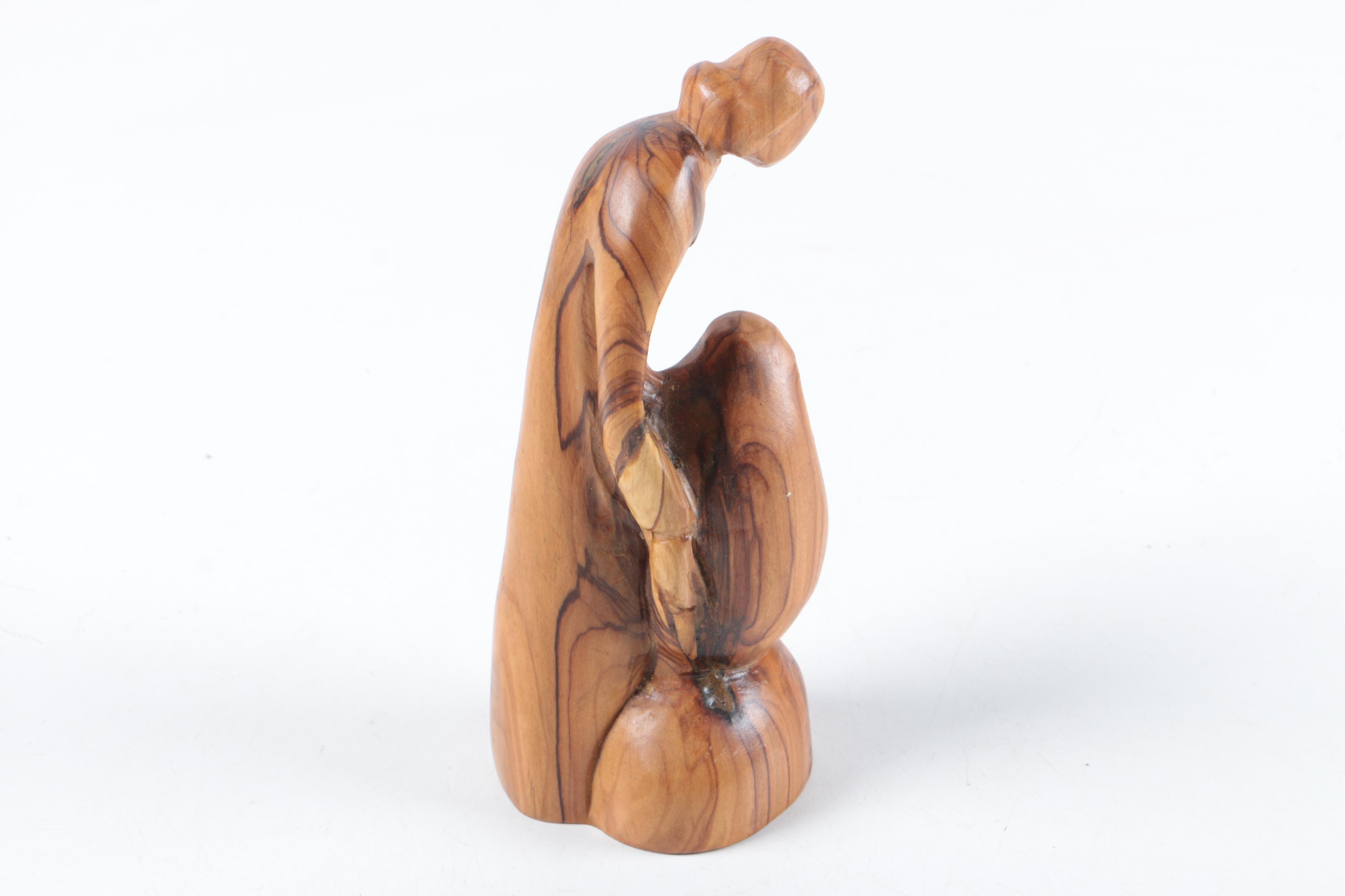 Wood Carved Figurines and Statuette including Paul Emile Caron