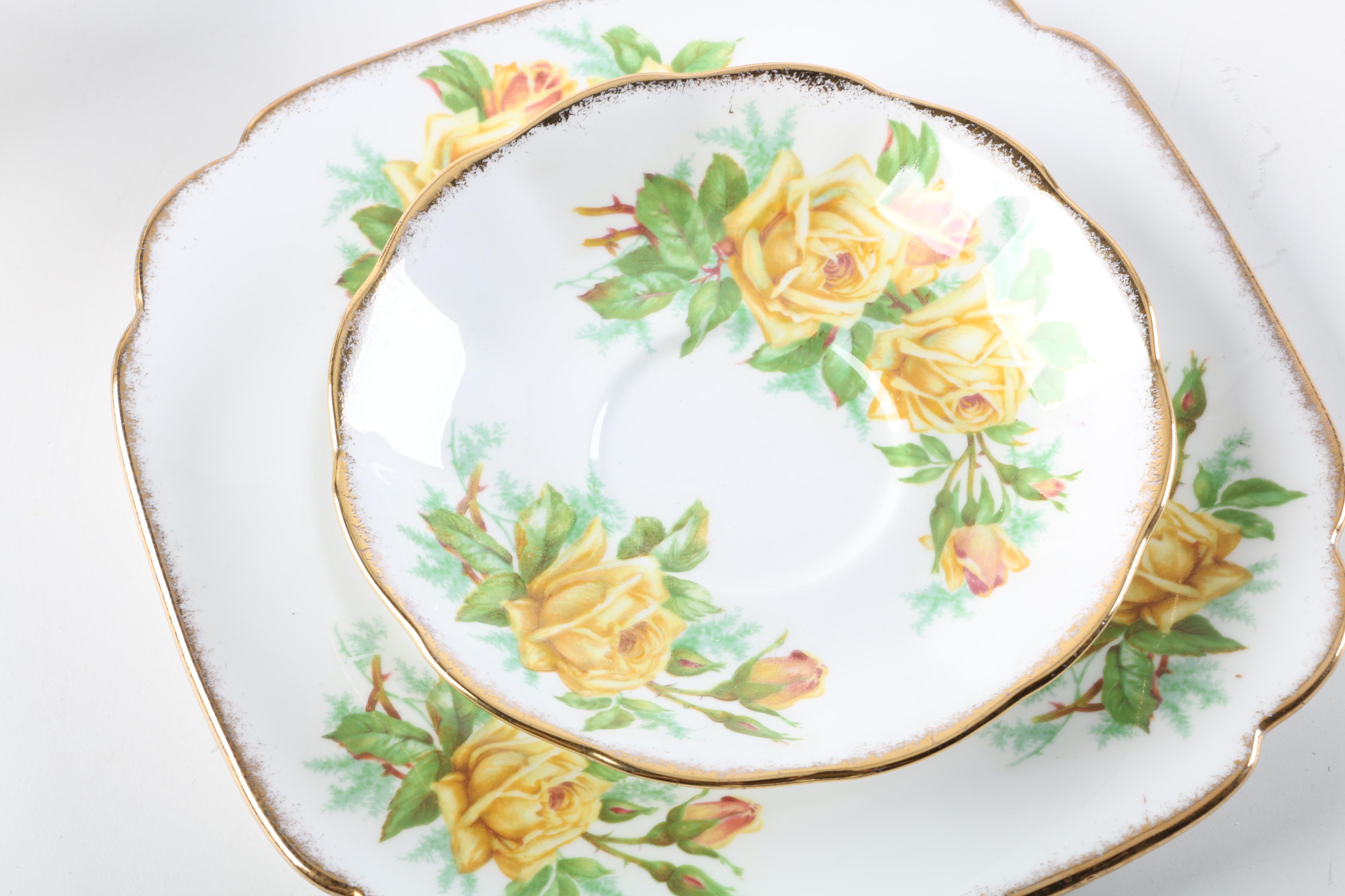 Tea Cup Sets Including Royal Standard "Winsome"  and Paragon "Country Lane"