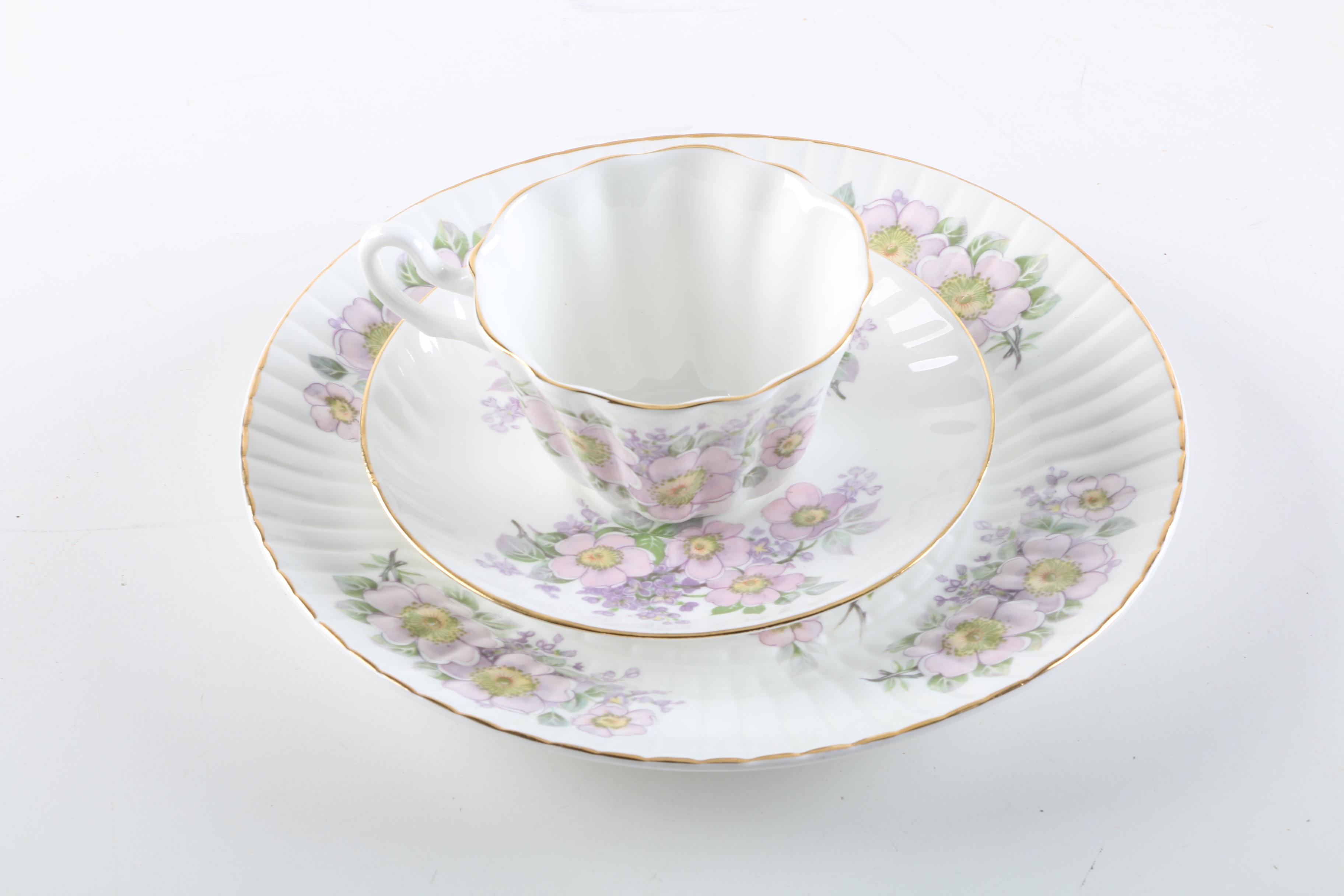 Tea Cup Sets Including Royal Standard "Winsome"  and Paragon "Country Lane"