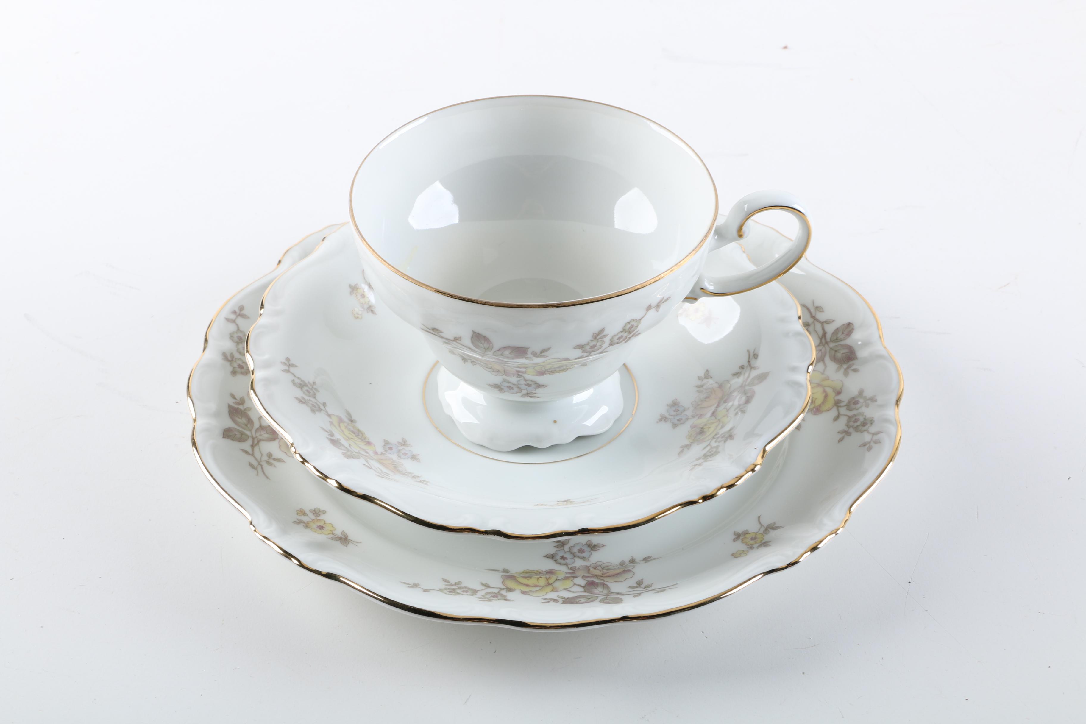 Tea Cup Sets Including Royal Standard "Winsome"  and Paragon "Country Lane"