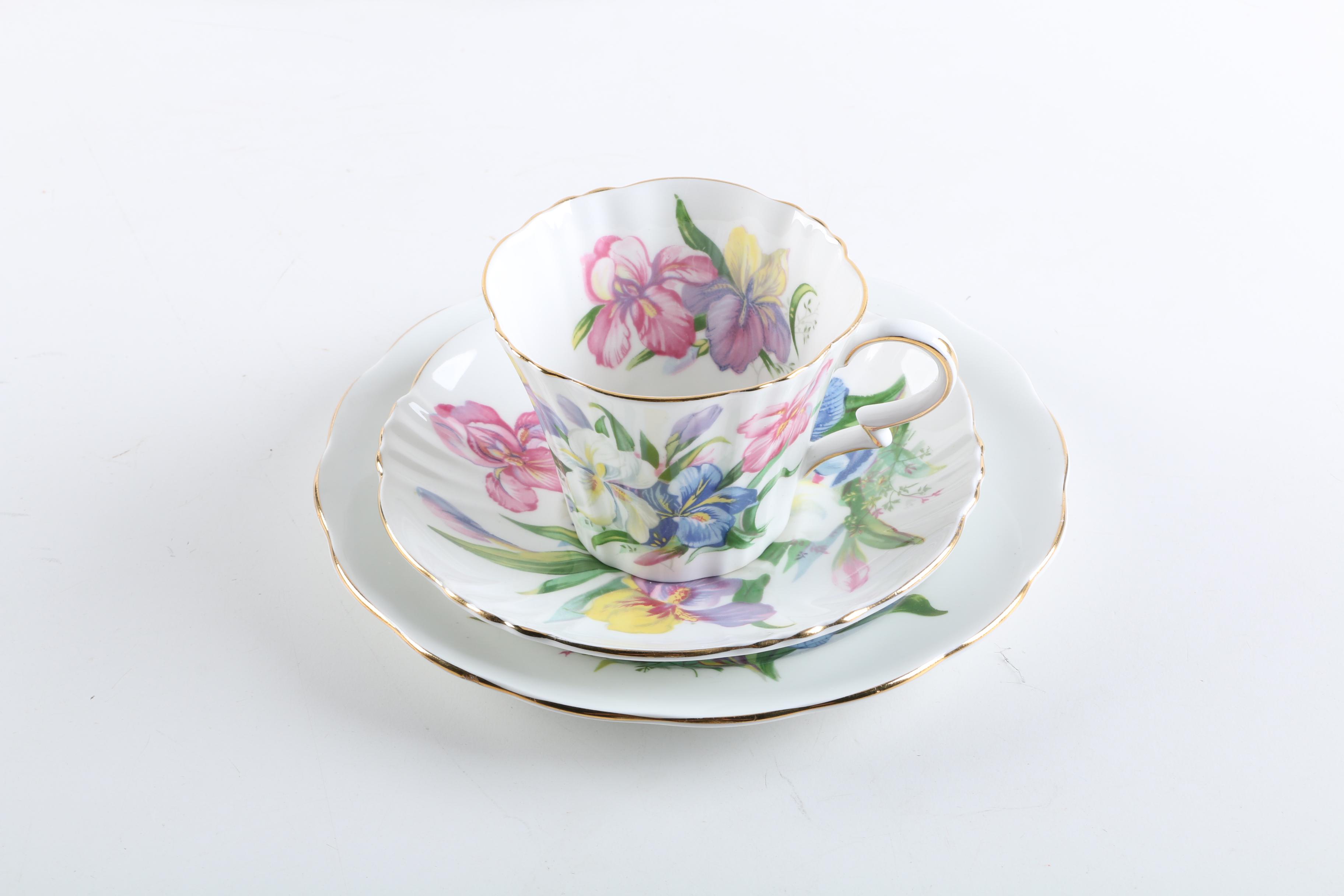 Tea Cup Sets Including Royal Standard "Winsome"  and Paragon "Country Lane"