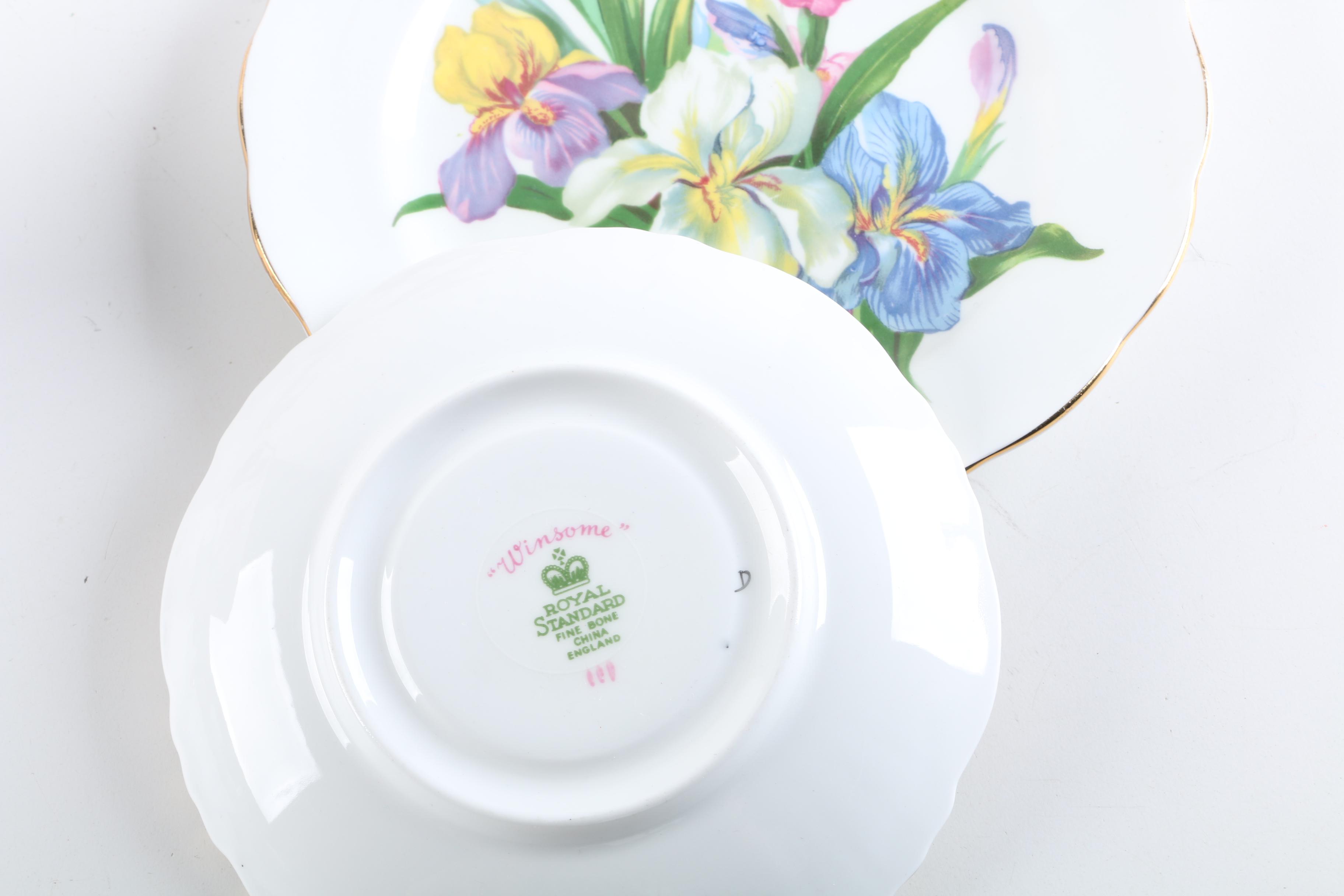 Tea Cup Sets Including Royal Standard "Winsome"  and Paragon "Country Lane"
